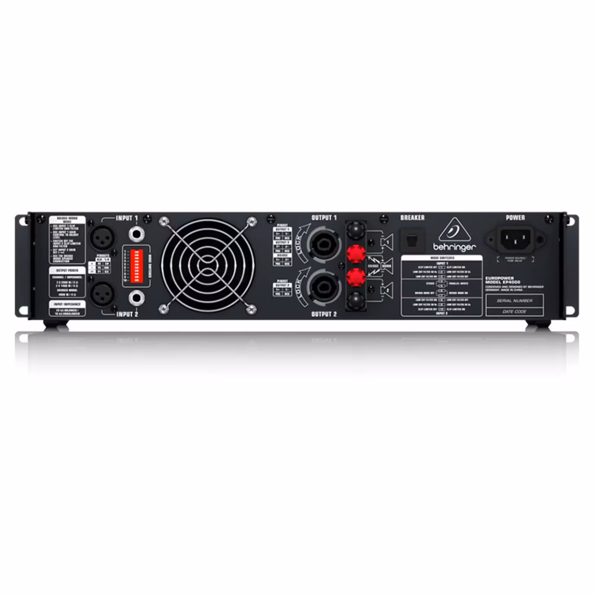Усилитель мощности Behringer EP4000 (4 / 4)