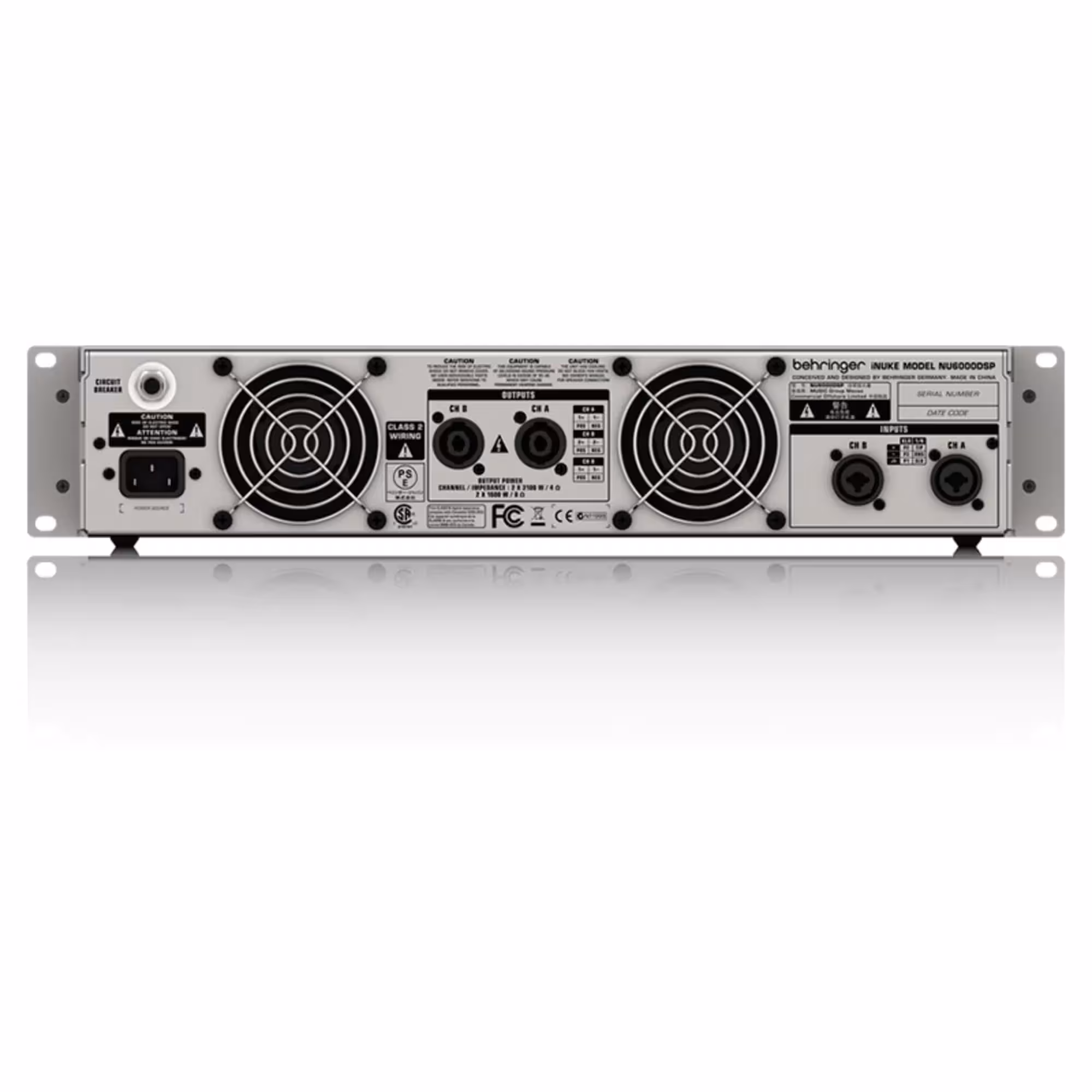 Усилитель мощности Behringer iNUKE NU6000DSP (4 / 4)