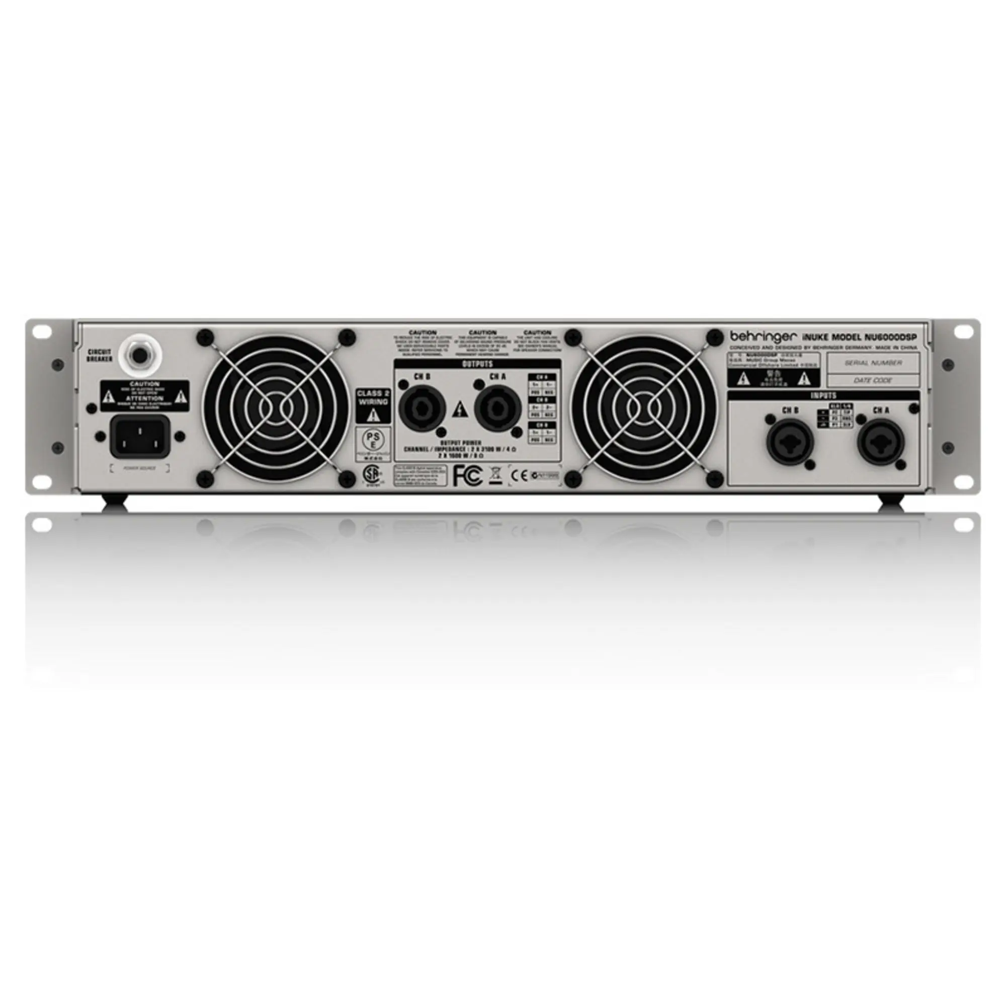 Усилитель мощности Behringer iNUKE NU6000DSP (4 / 4)
