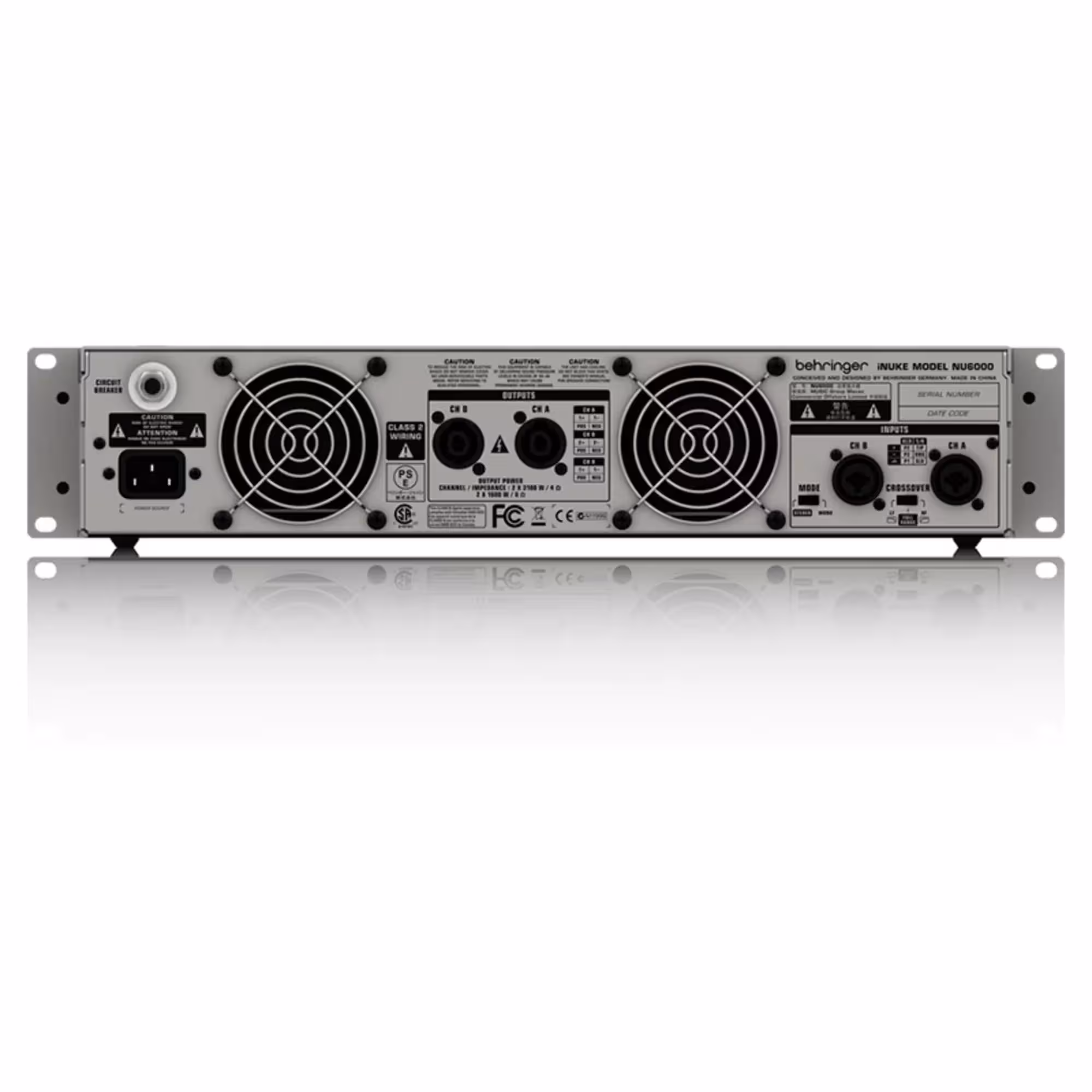 Усилитель мощности Behringer iNUKE NU6000 (4 / 4)