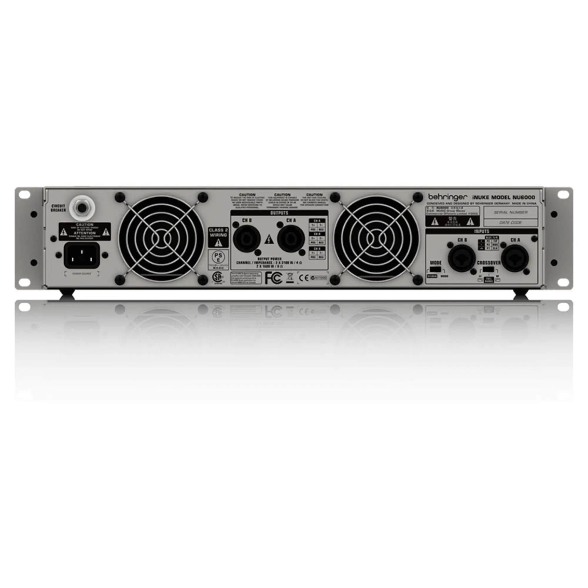 Усилитель мощности Behringer iNUKE NU6000 (4 / 4)