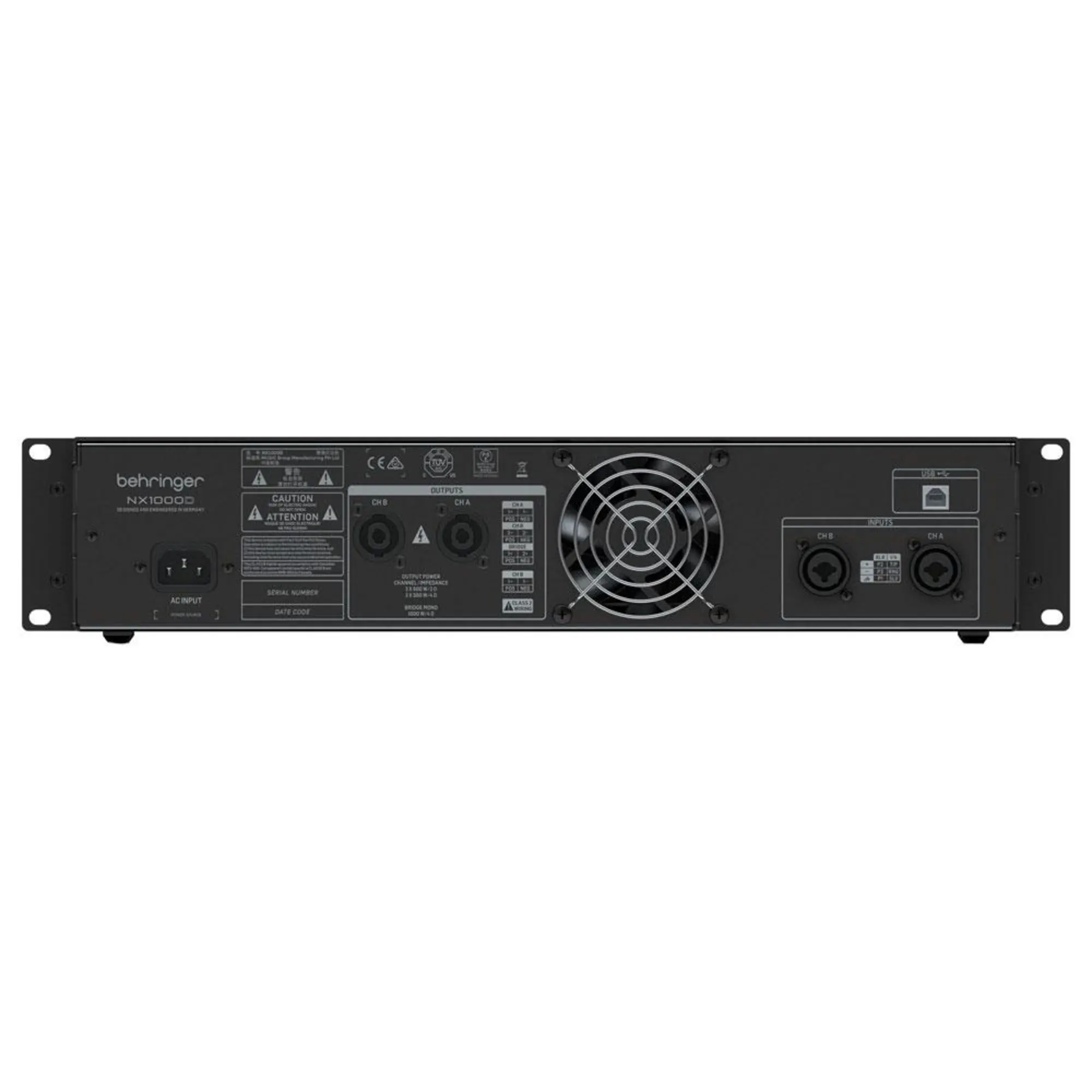 Усилитель мощности Behringer NX1000 (4 / 4)