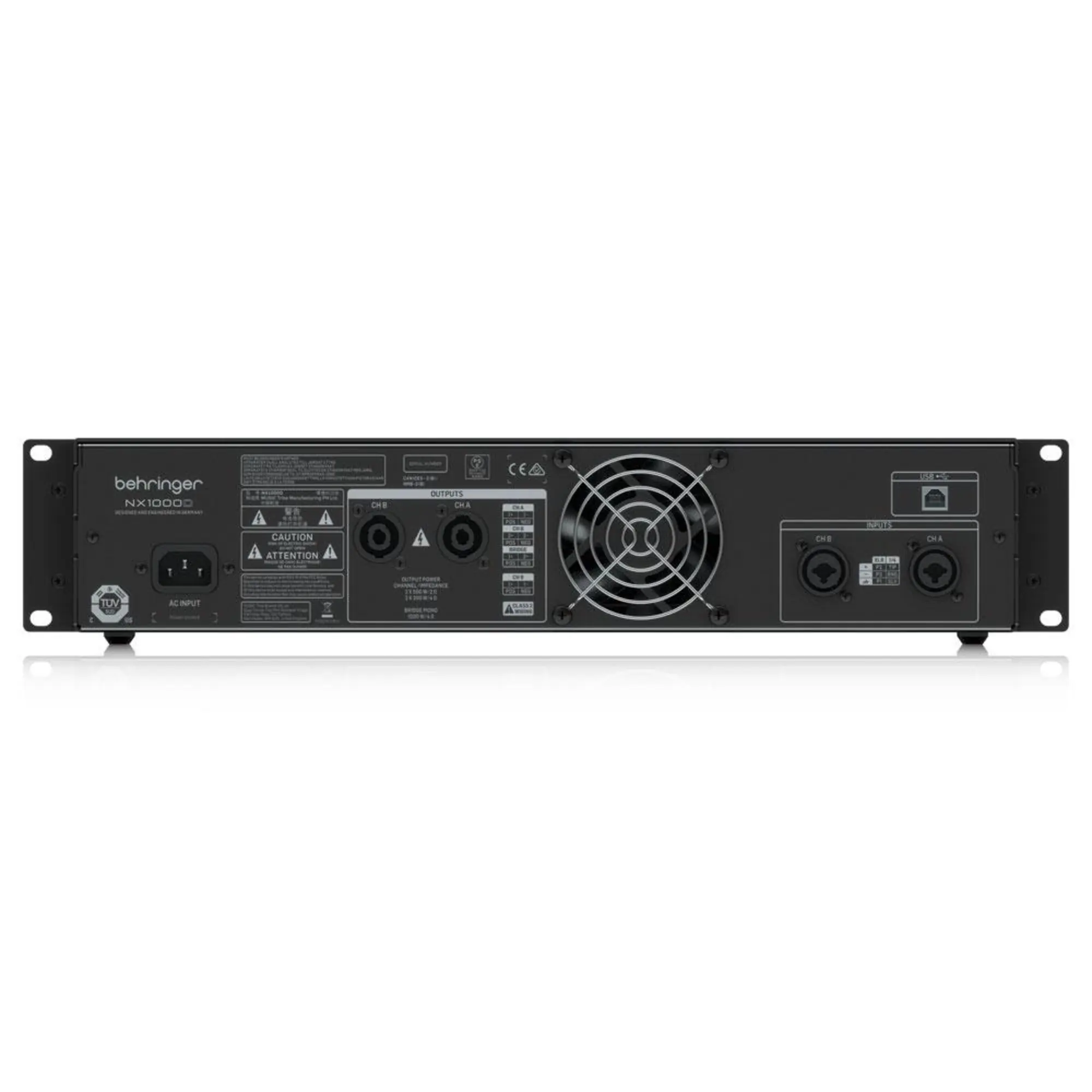 Усилитель мощности Behringer NX1000D (4 / 4)