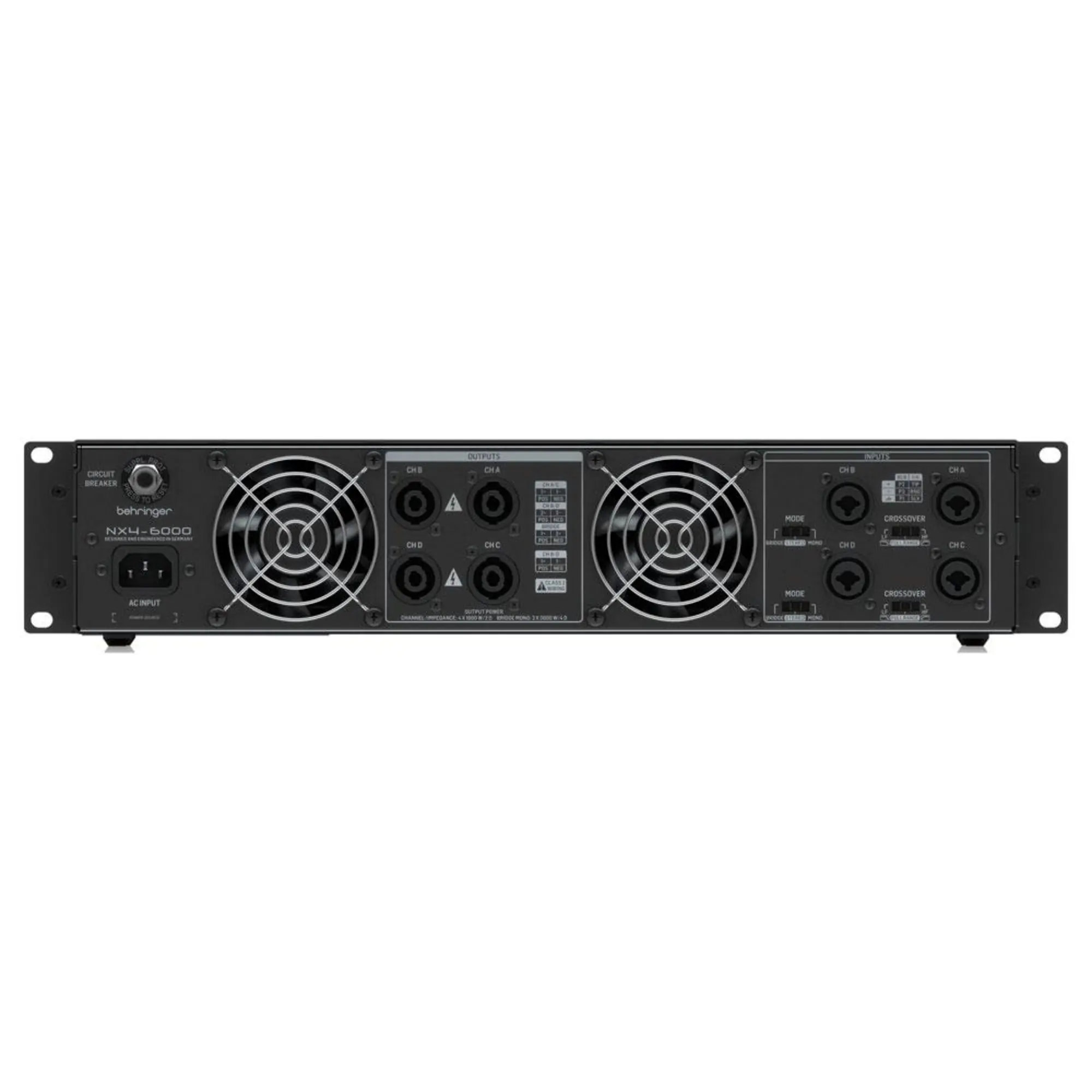 Усилитель мощности Behringer NX4-6000 (4 / 4)