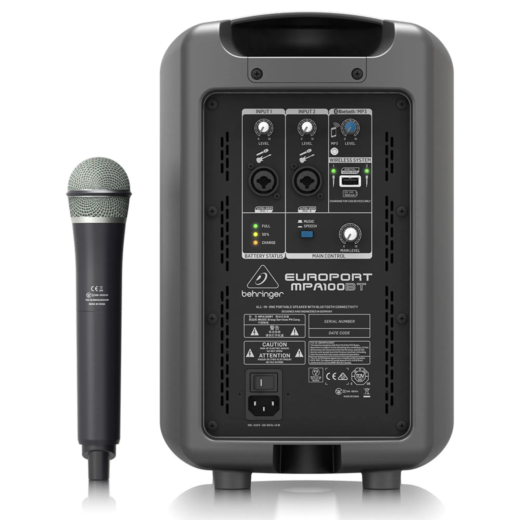 Мобильный комплект Behringer MPA100BT (4 / 4)
