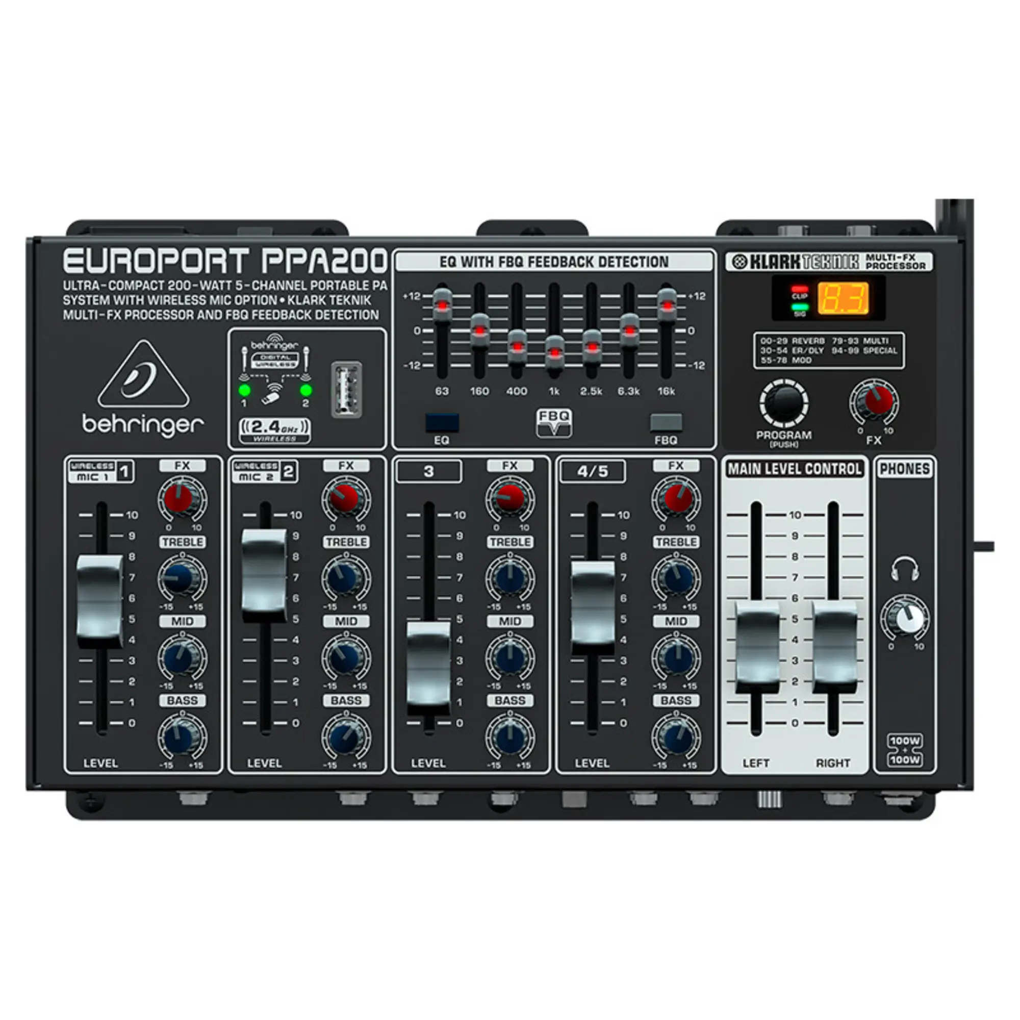 Мобильный комплект Behringer PPA200 (5 / 9)