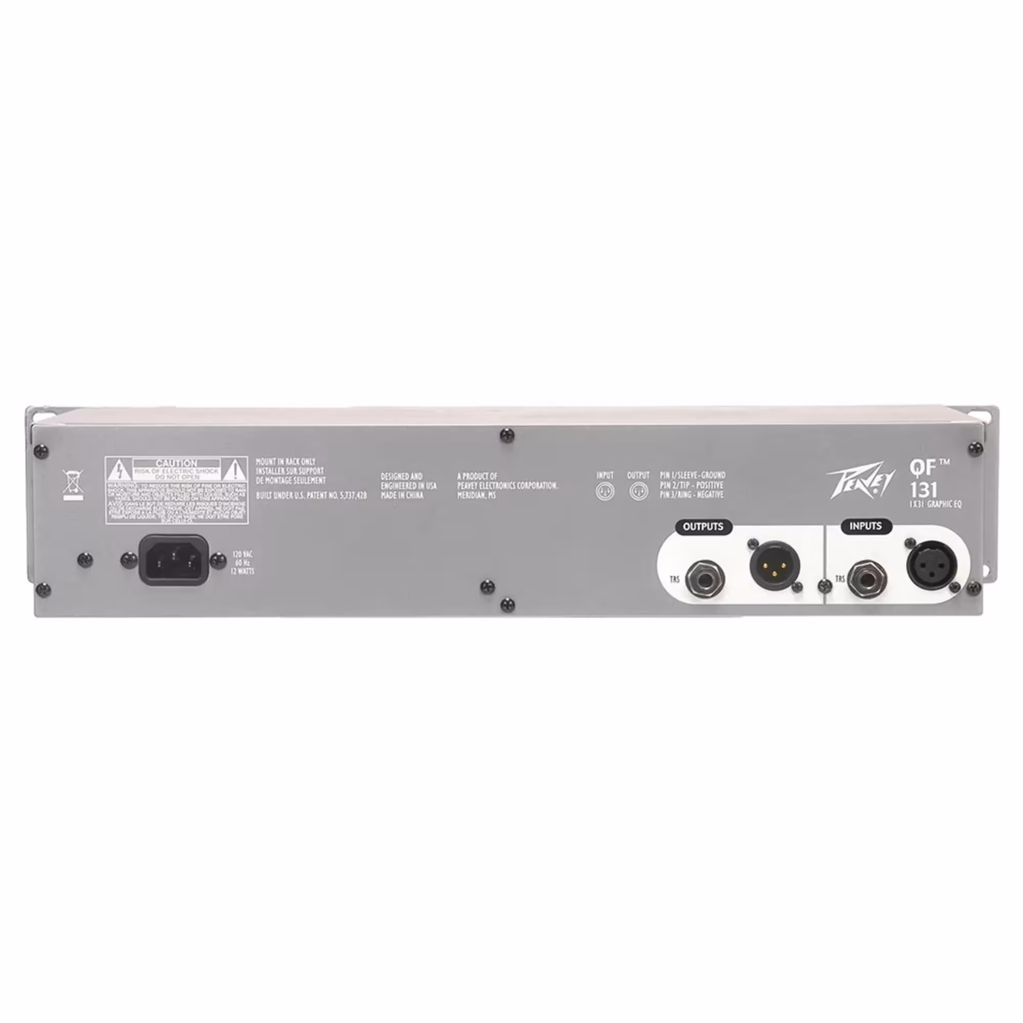 1-канальный 31-полосный эквалайзер Peavey QF 131 (2 / 2)