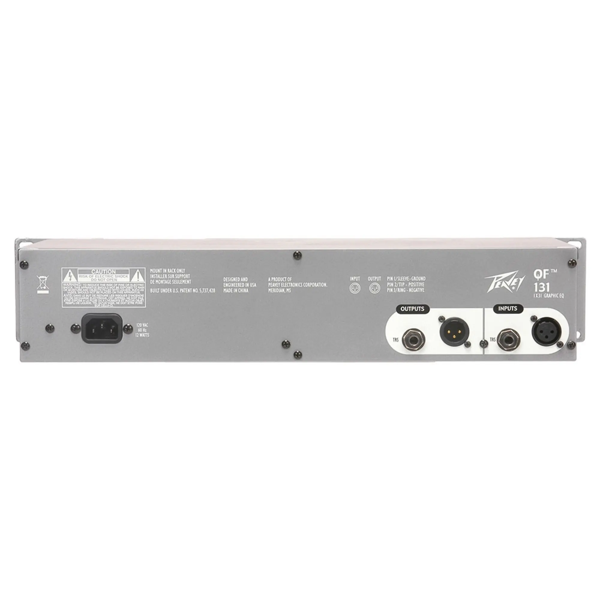 1-канальный 31-полосный эквалайзер Peavey QF 131 (2 / 2)