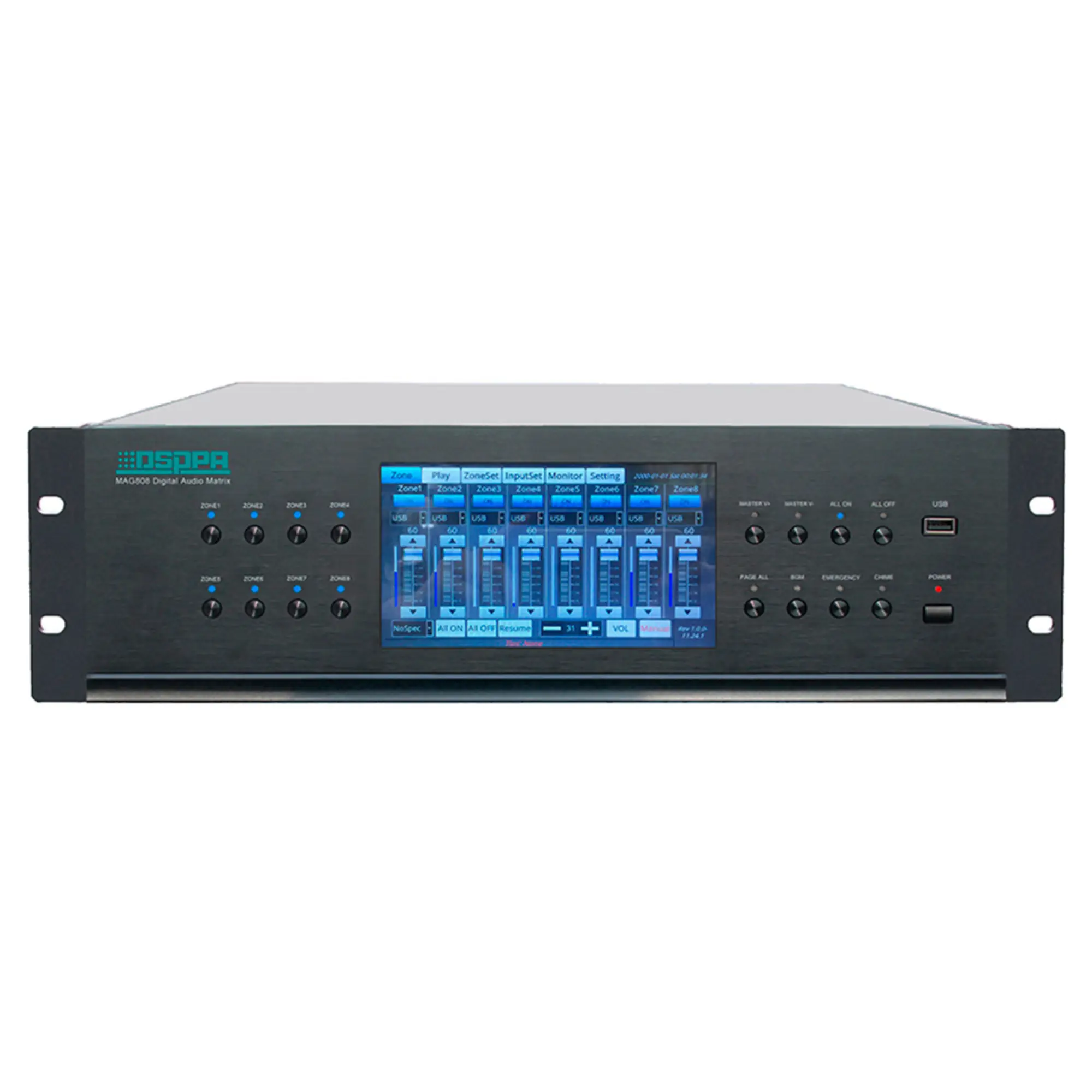 Цифровая аудиоматрица DSPPA MAG808 (1 / 4)