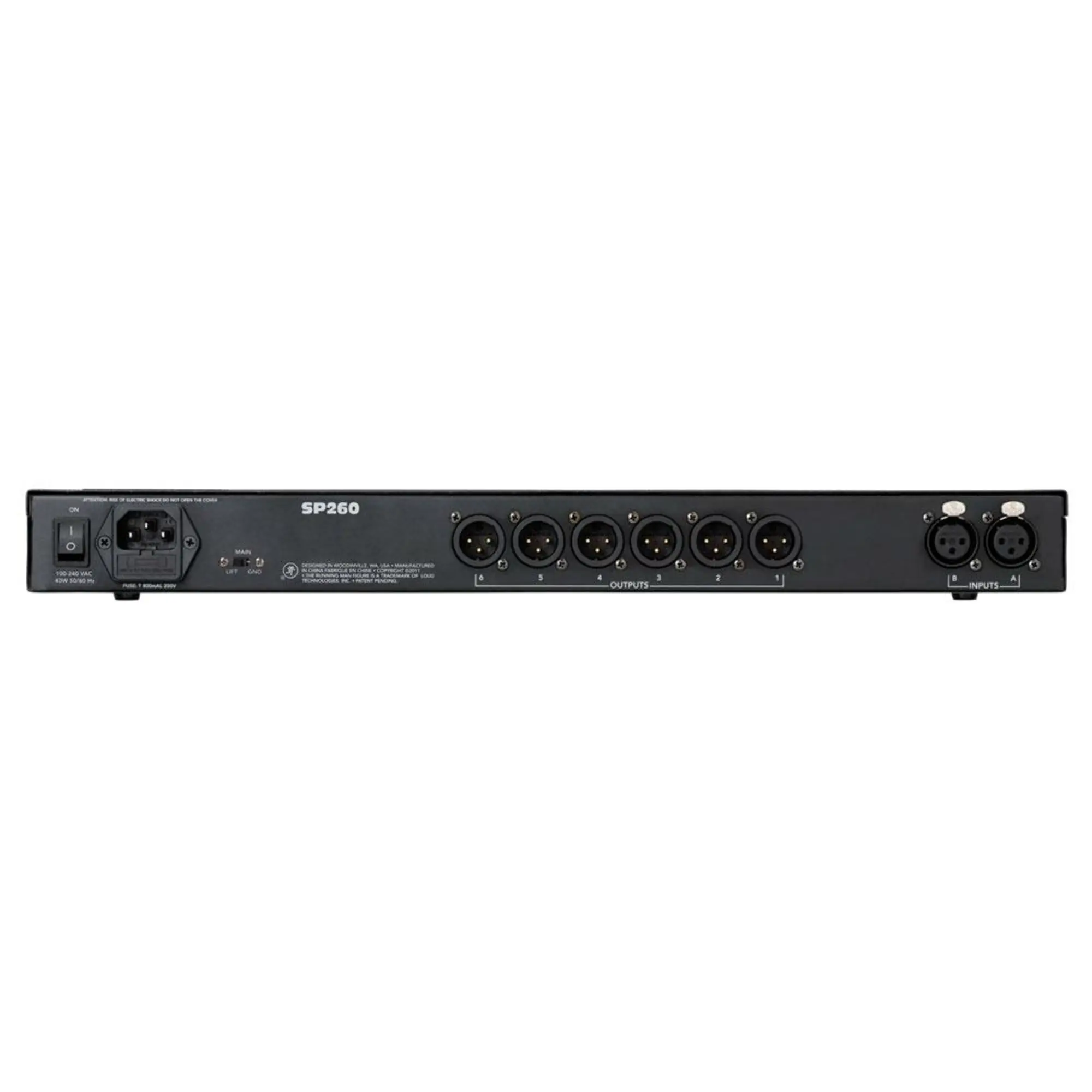 Аудиопроцессор Mackie SP260 (3 / 3)