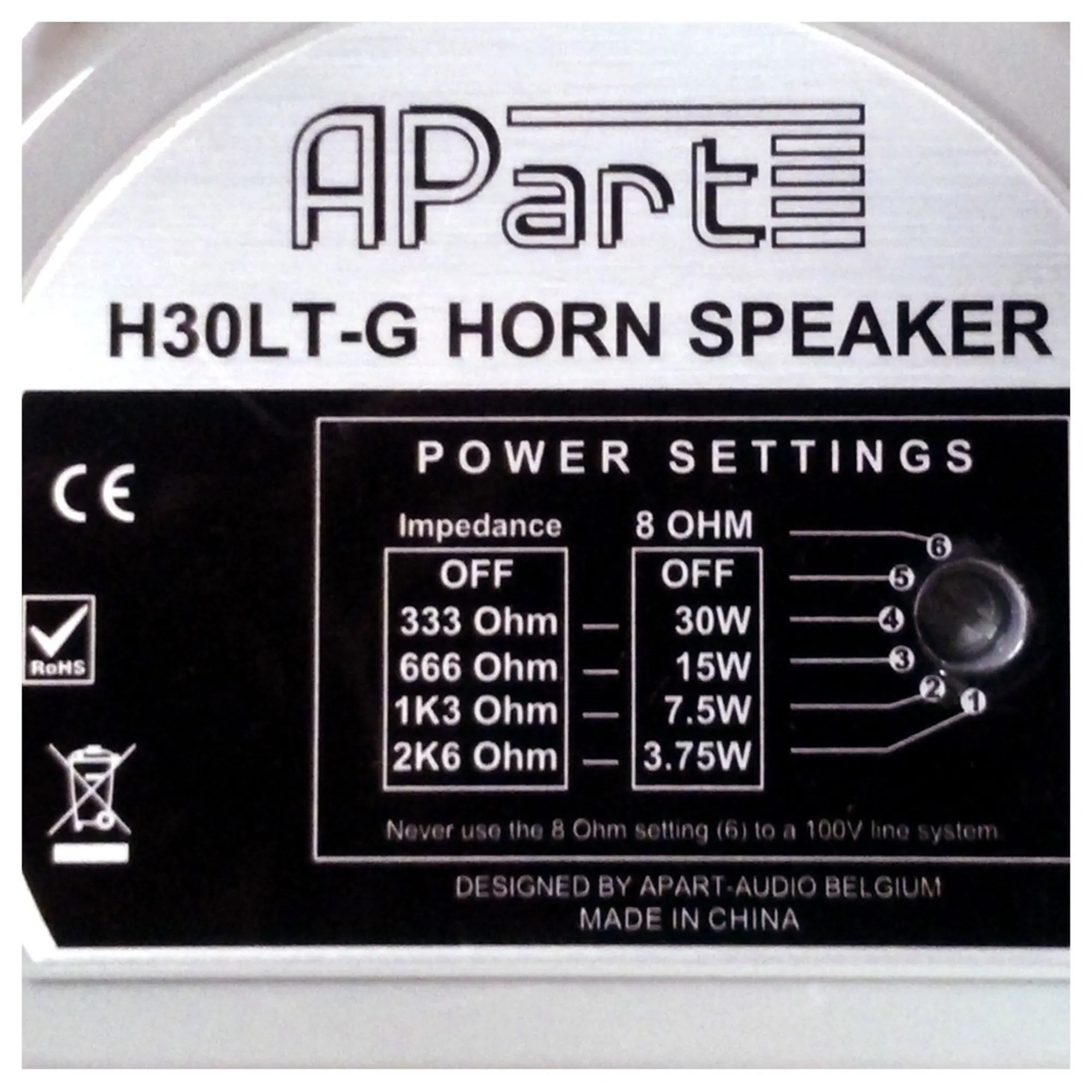 Рупорный громкоговоритель APart H30LT-G (2 / 2)