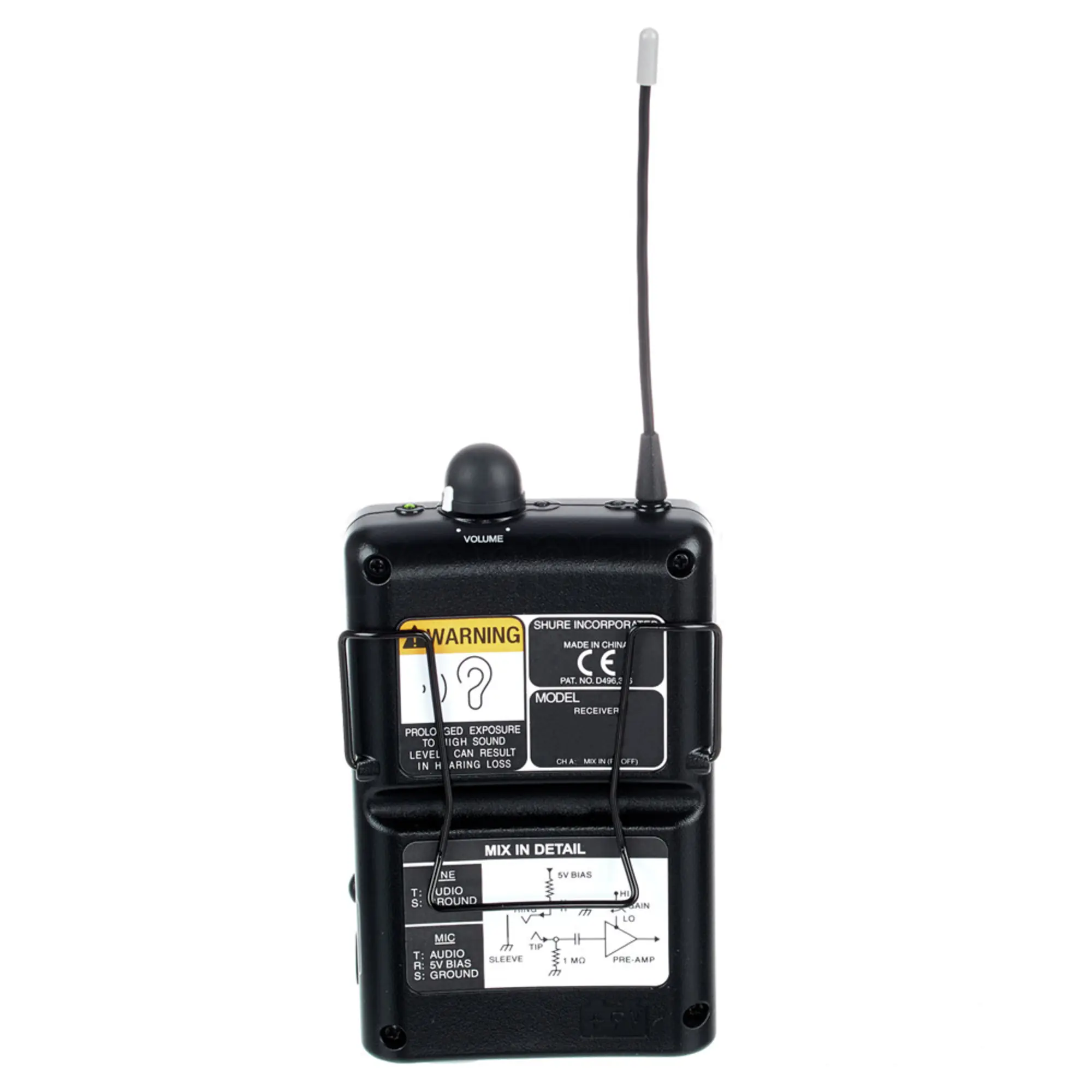 Поясной приёмник-бодипак Shure P2R-H2 (2 / 4)