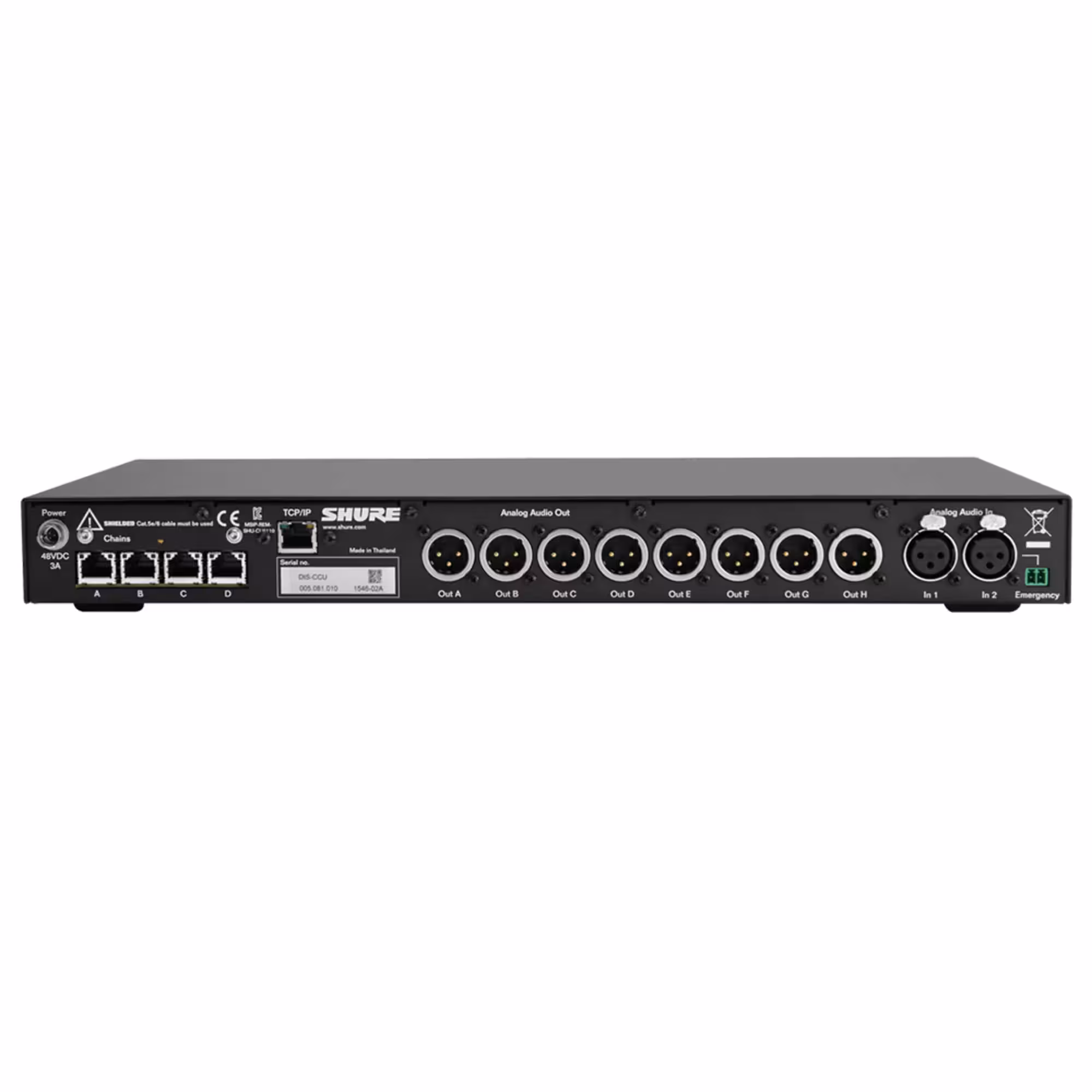 Блок конференц-системы Shure DIS-CCU (2 / 2)