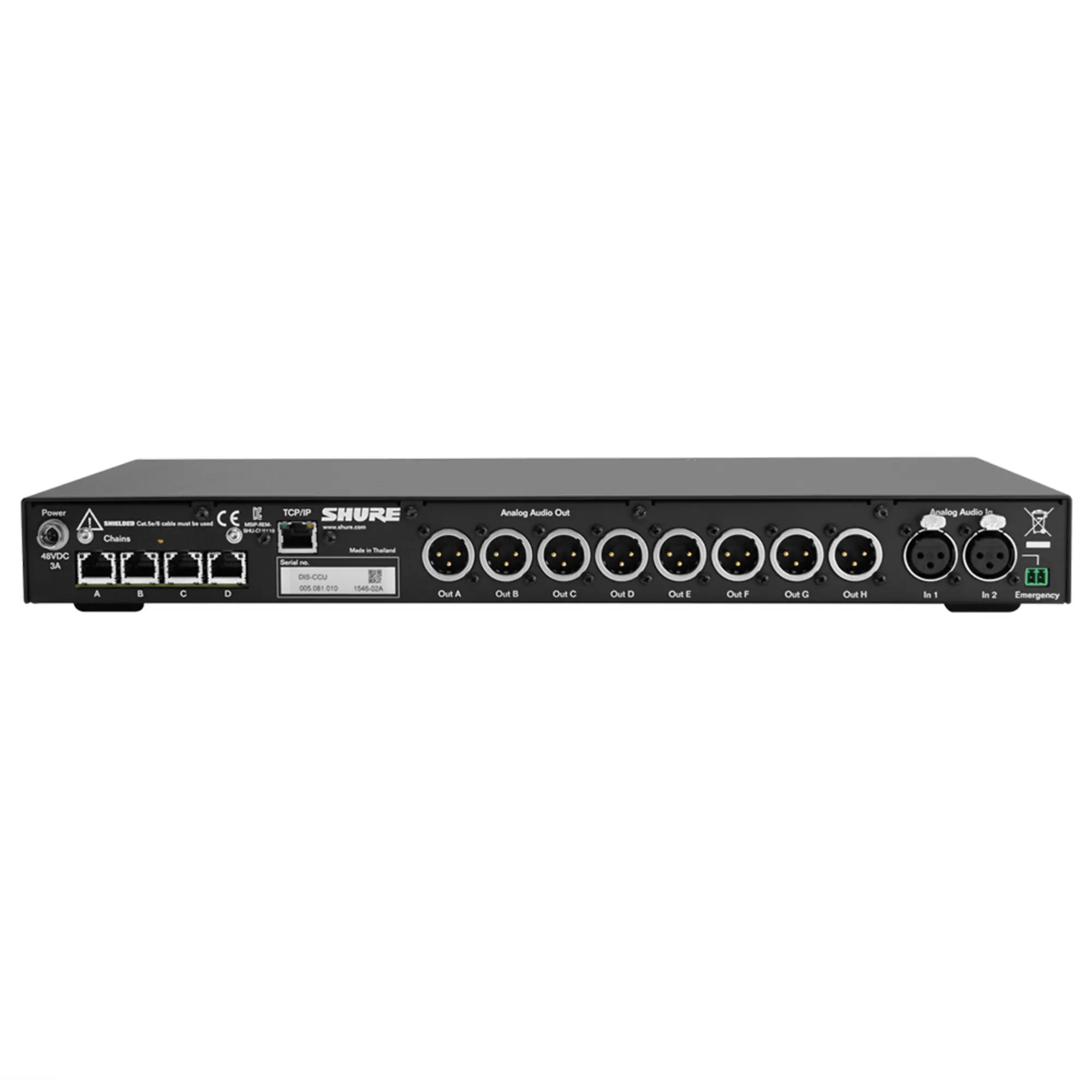 Блок конференц-системы Shure DIS-CCU (2 / 2)