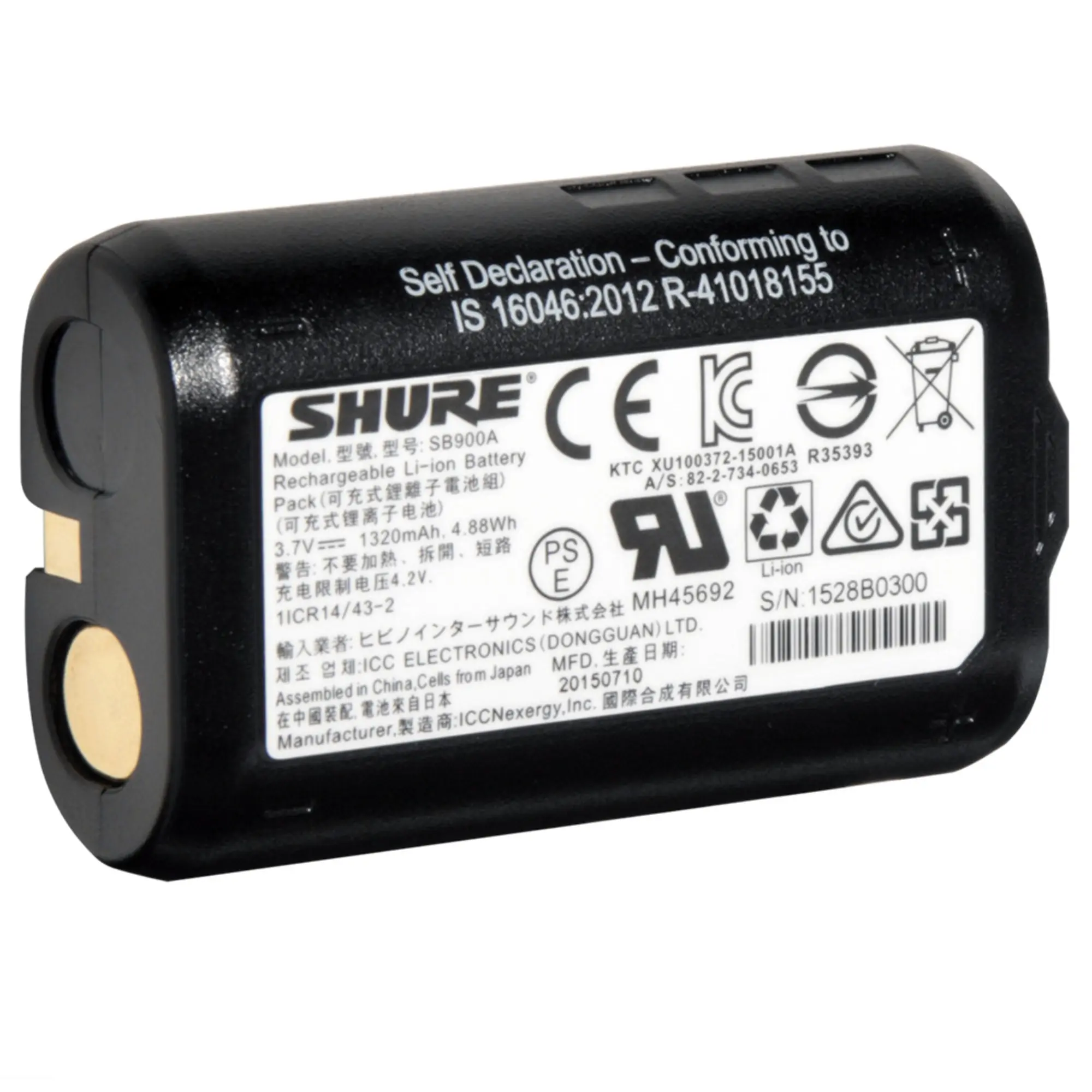 Аккумулятор для радиосистем Shure SB900A (2 / 2)