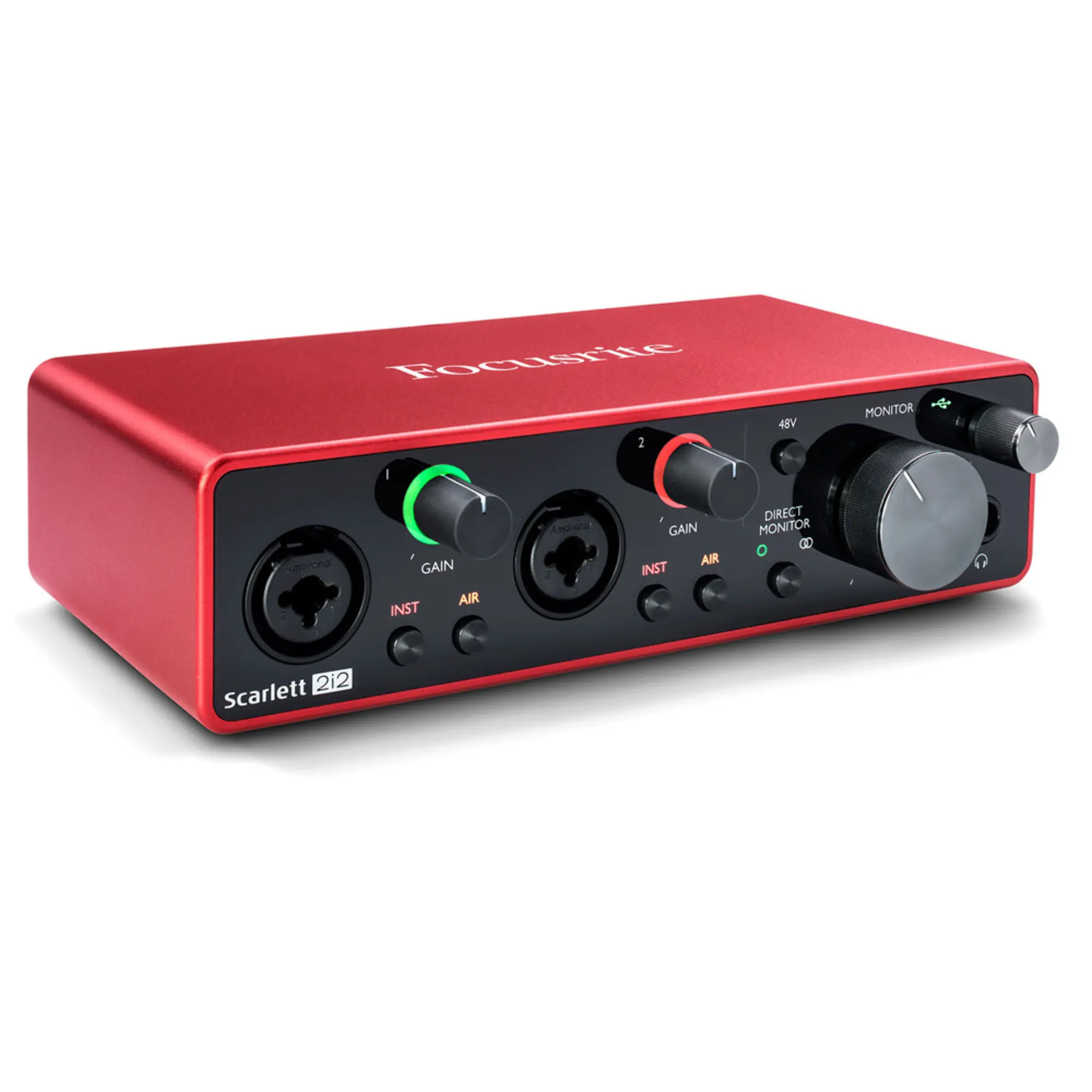 Внешняя студийная звуковая карта Focusrite scarlett 2i2 3Gen (1 / 5)
