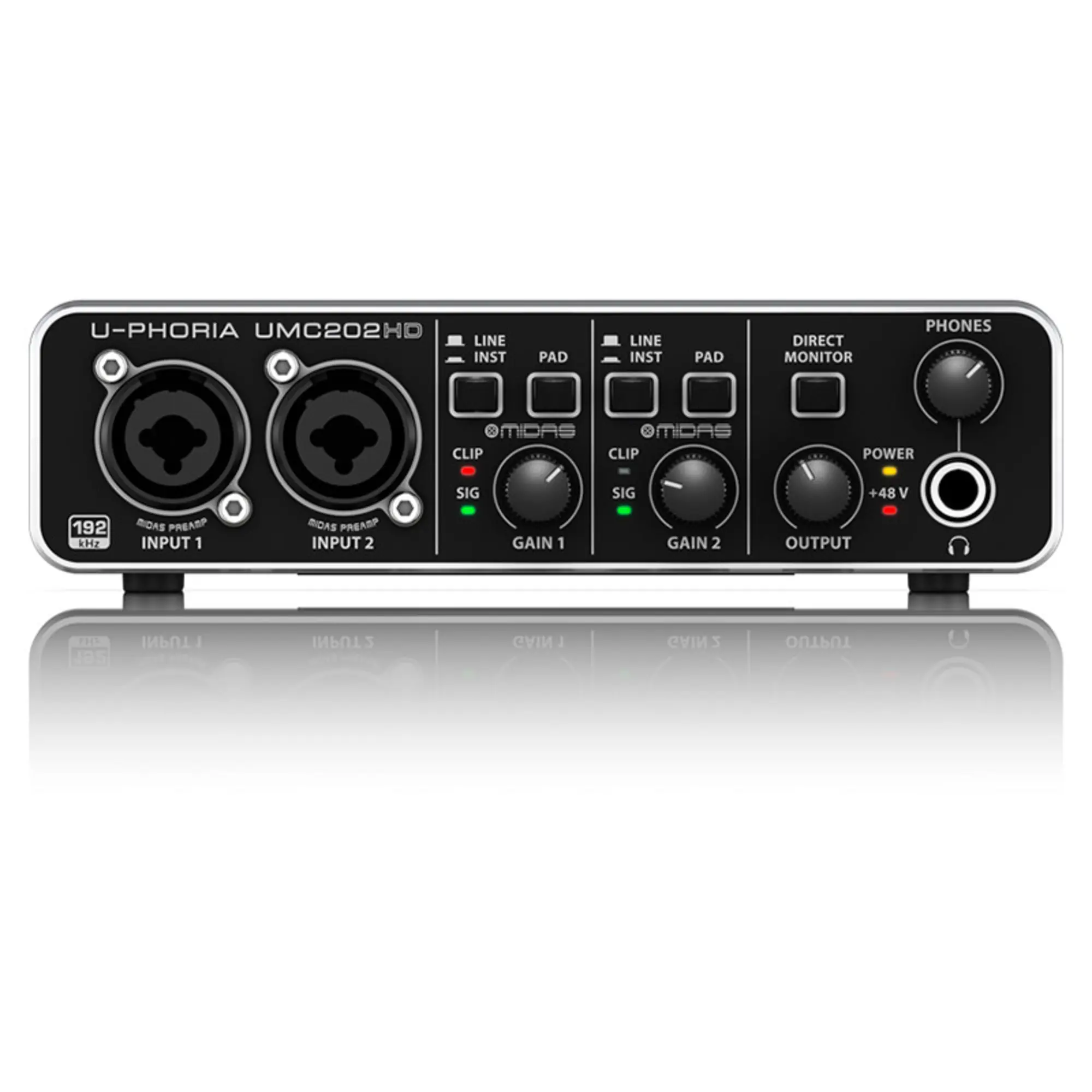 Внешняя студийная звуковая карта Behringer UMC202HD U-PHORIA (1 / 4)