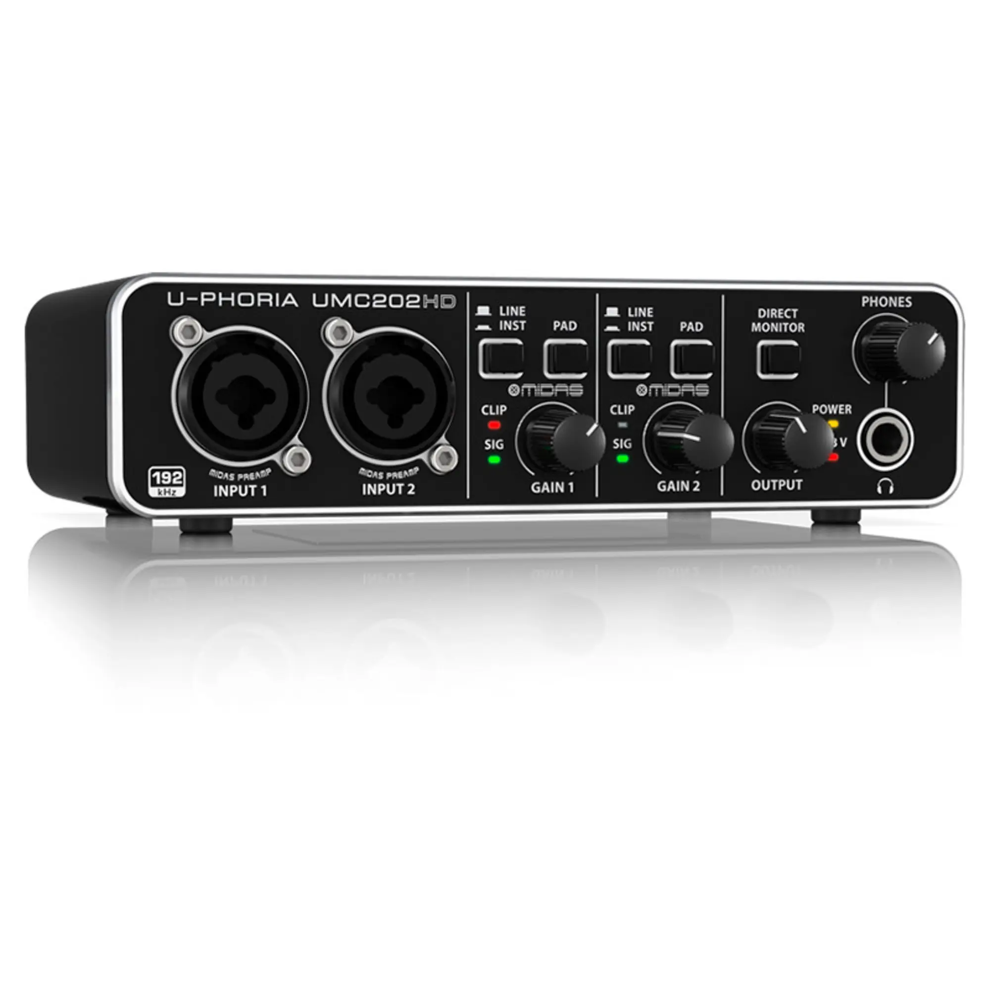 Внешняя студийная звуковая карта Behringer UMC202HD U-PHORIA (3 / 4)