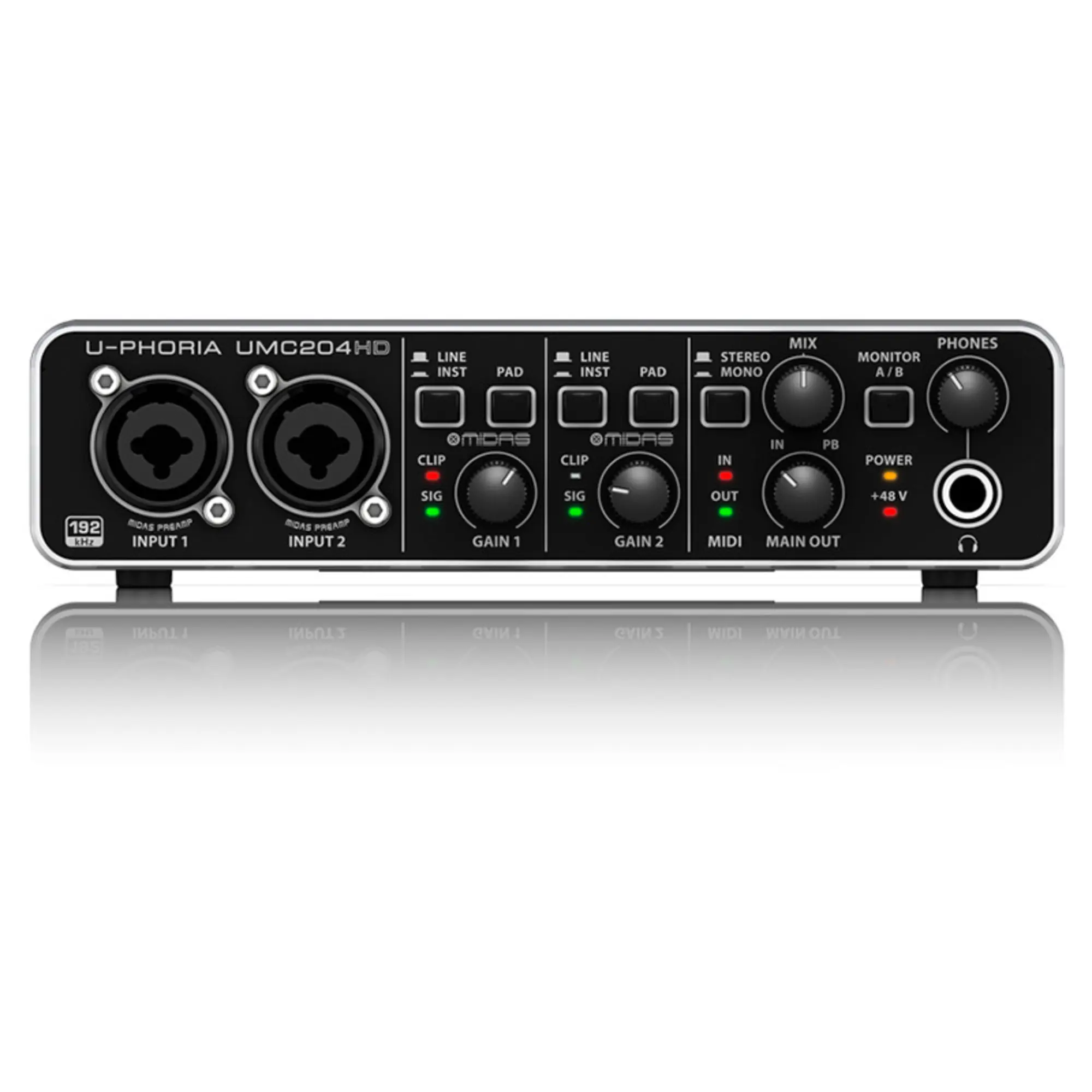 Внешняя студийная звуковая карта Behringer UMC204HD (1 / 4)