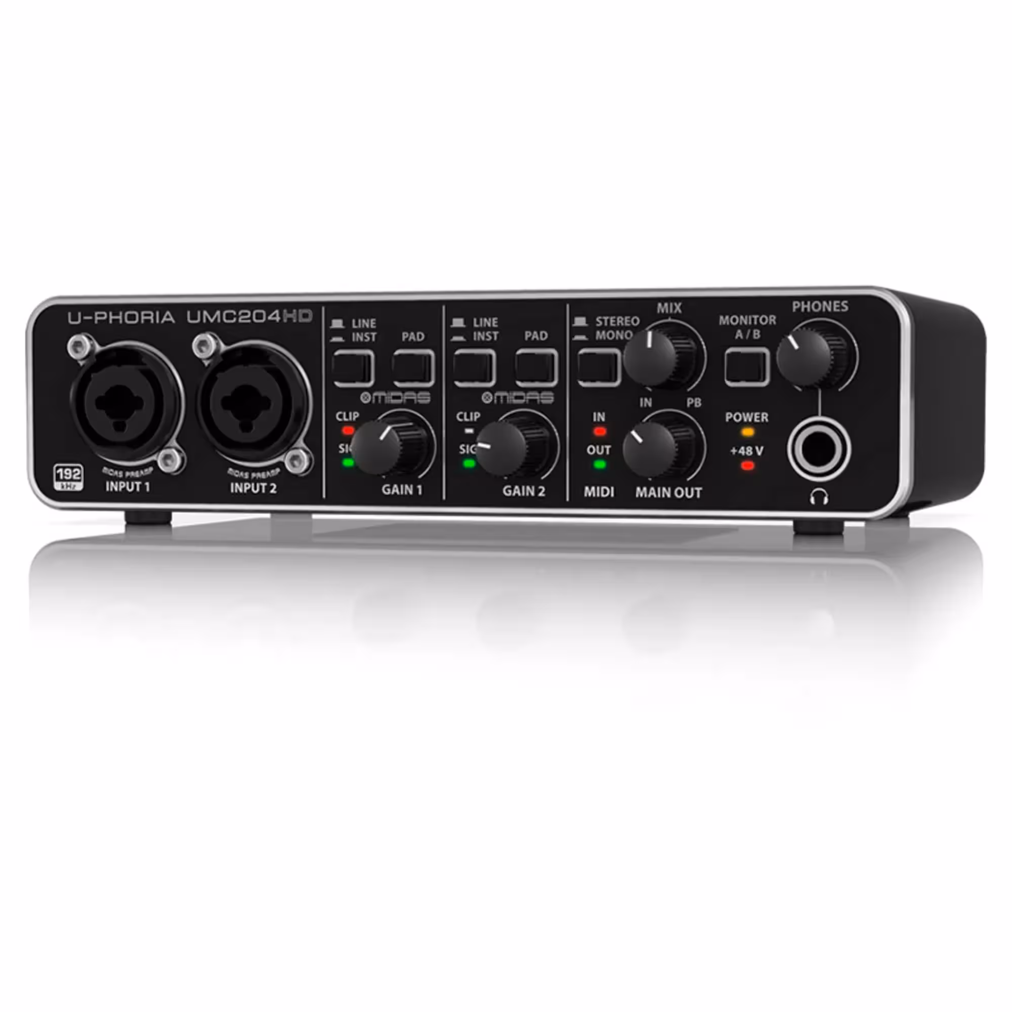 Внешняя студийная звуковая карта Behringer UMC204HD (2 / 4)