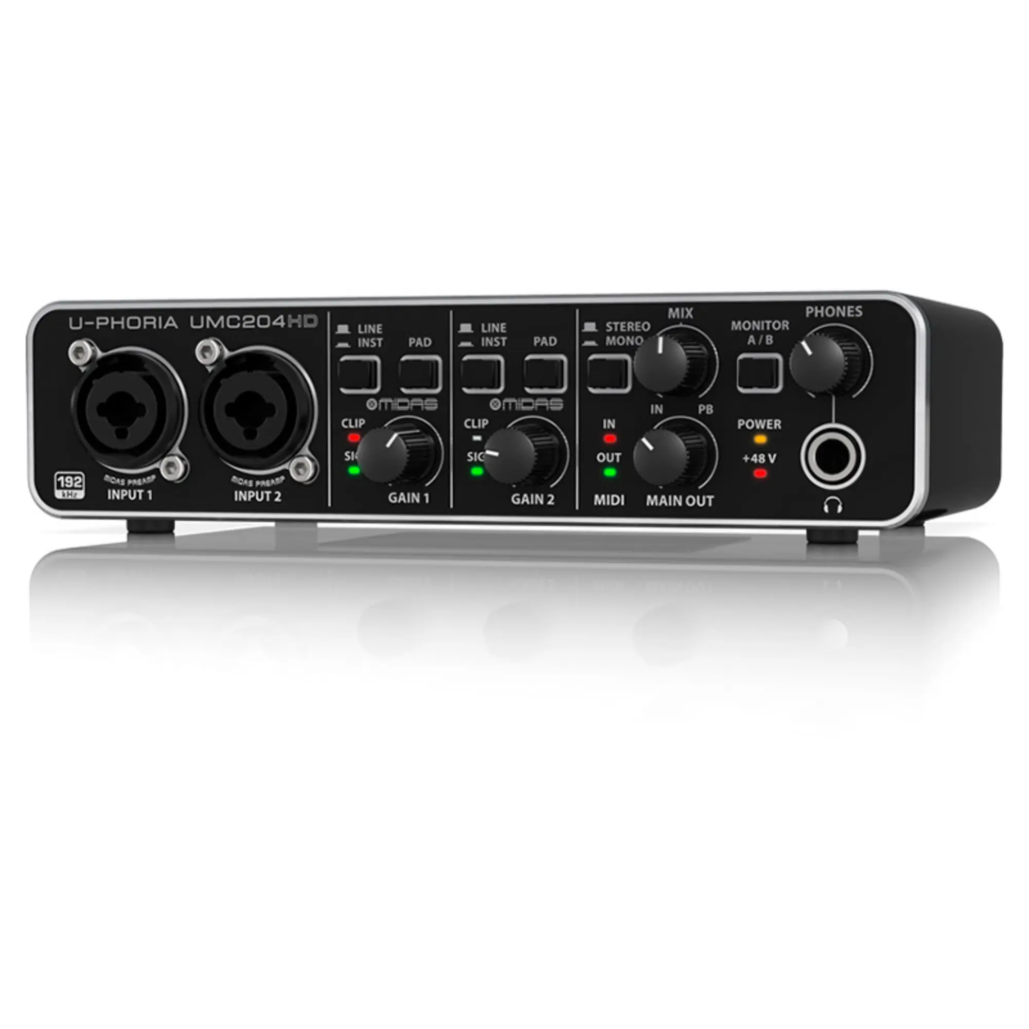 Внешняя студийная звуковая карта Behringer UMC204HD (2 / 4)
