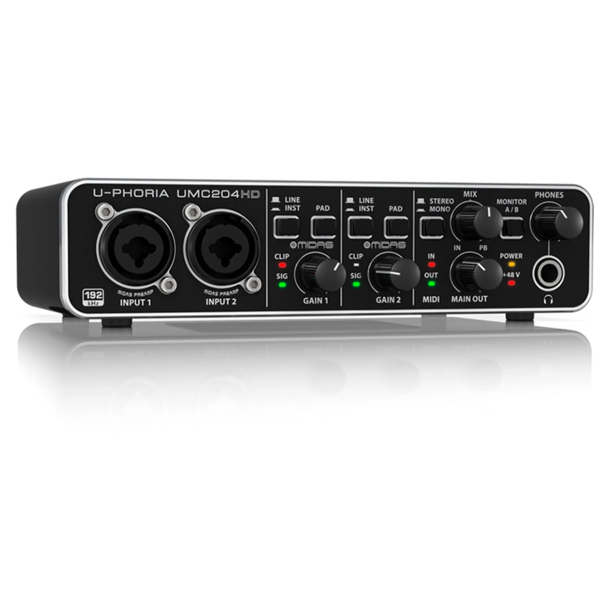 Внешняя студийная звуковая карта Behringer UMC204HD (3 / 4)