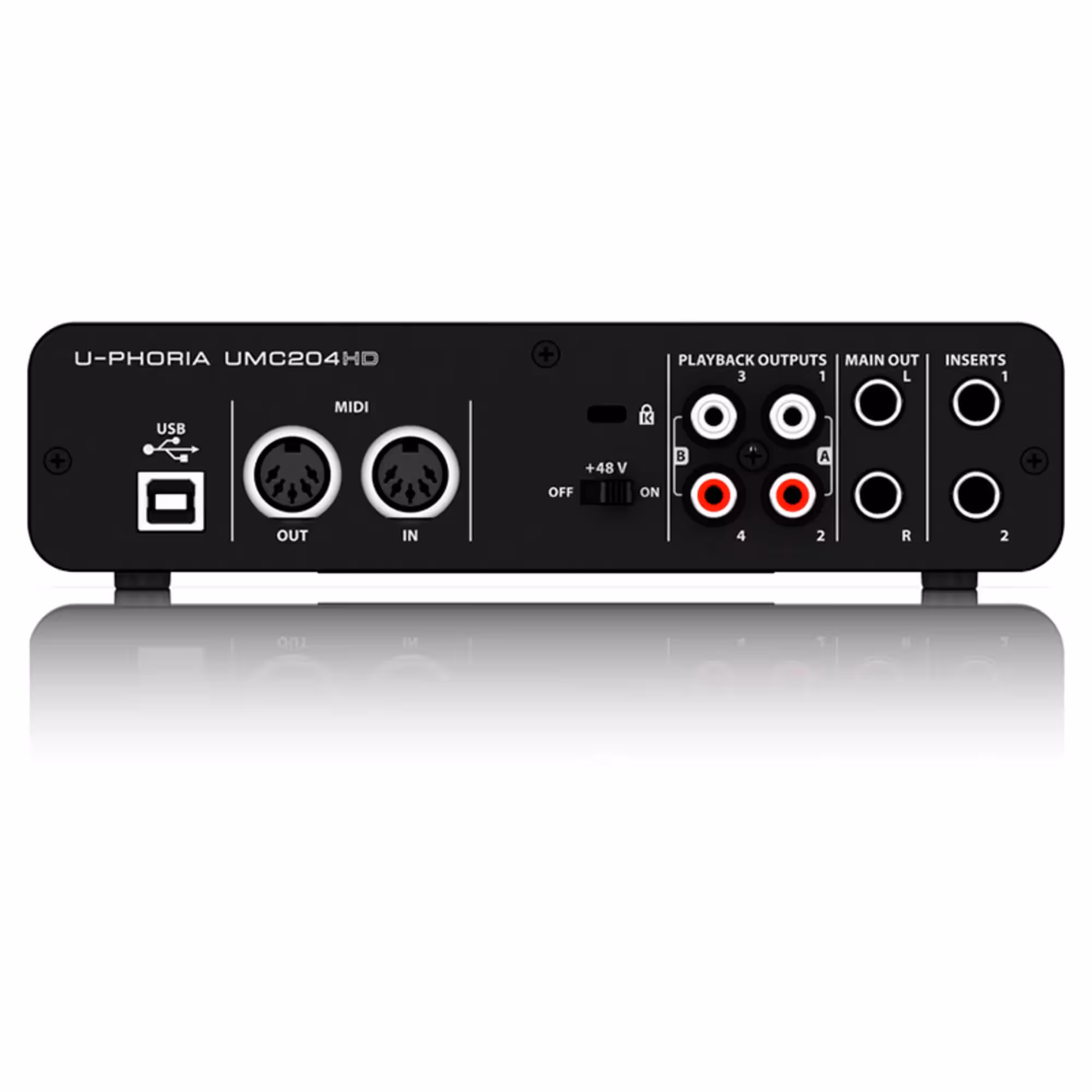 Внешняя студийная звуковая карта Behringer UMC204HD (4 / 4)