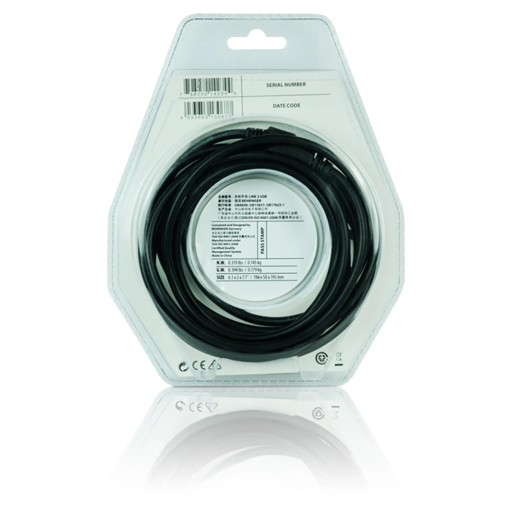 Мобильный аудиоинтерфейс Behringer LINE 2 USB (5 / 7)