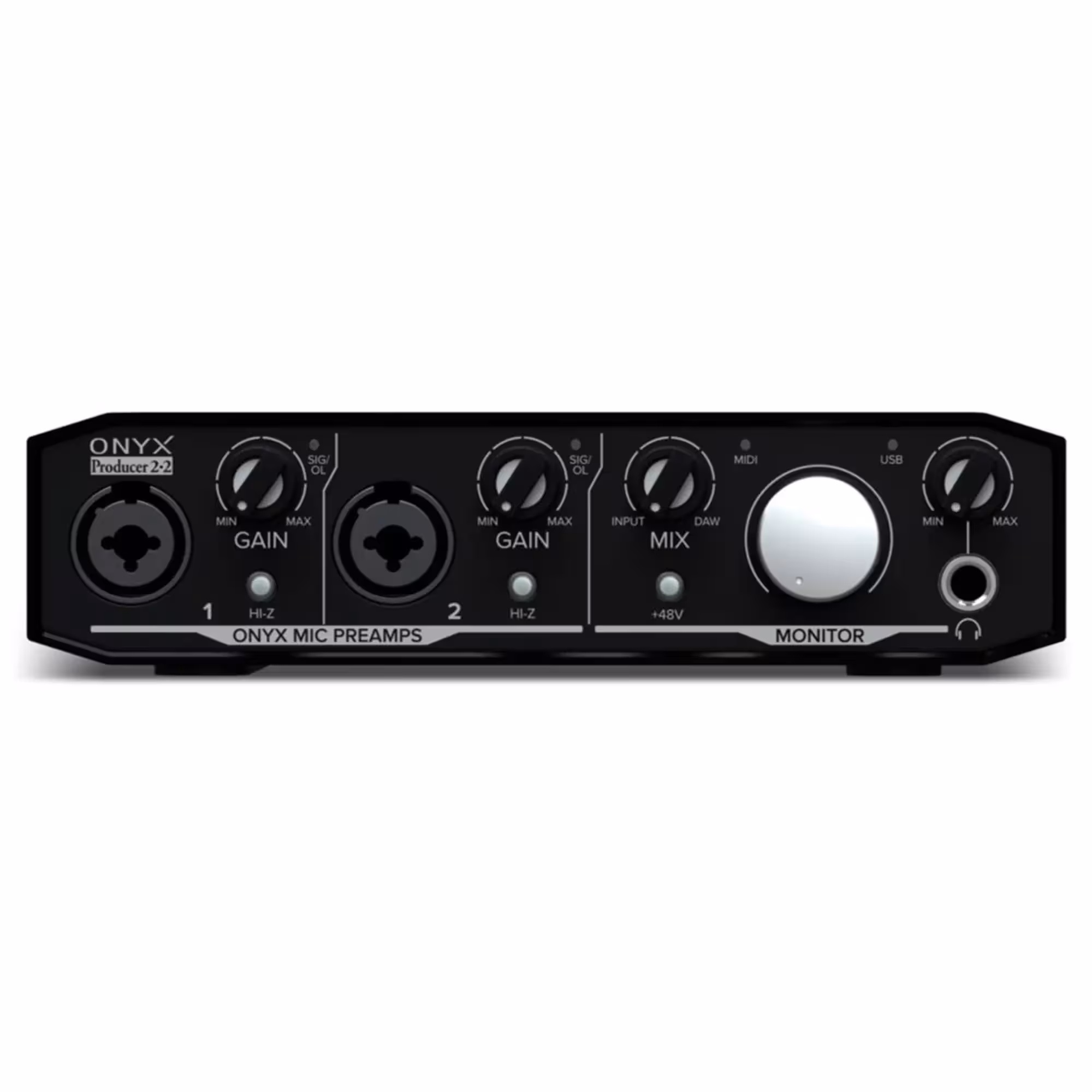 Внешняя студийная звуковая карта Mackie Onyx Producer 2x2 (2 / 5)