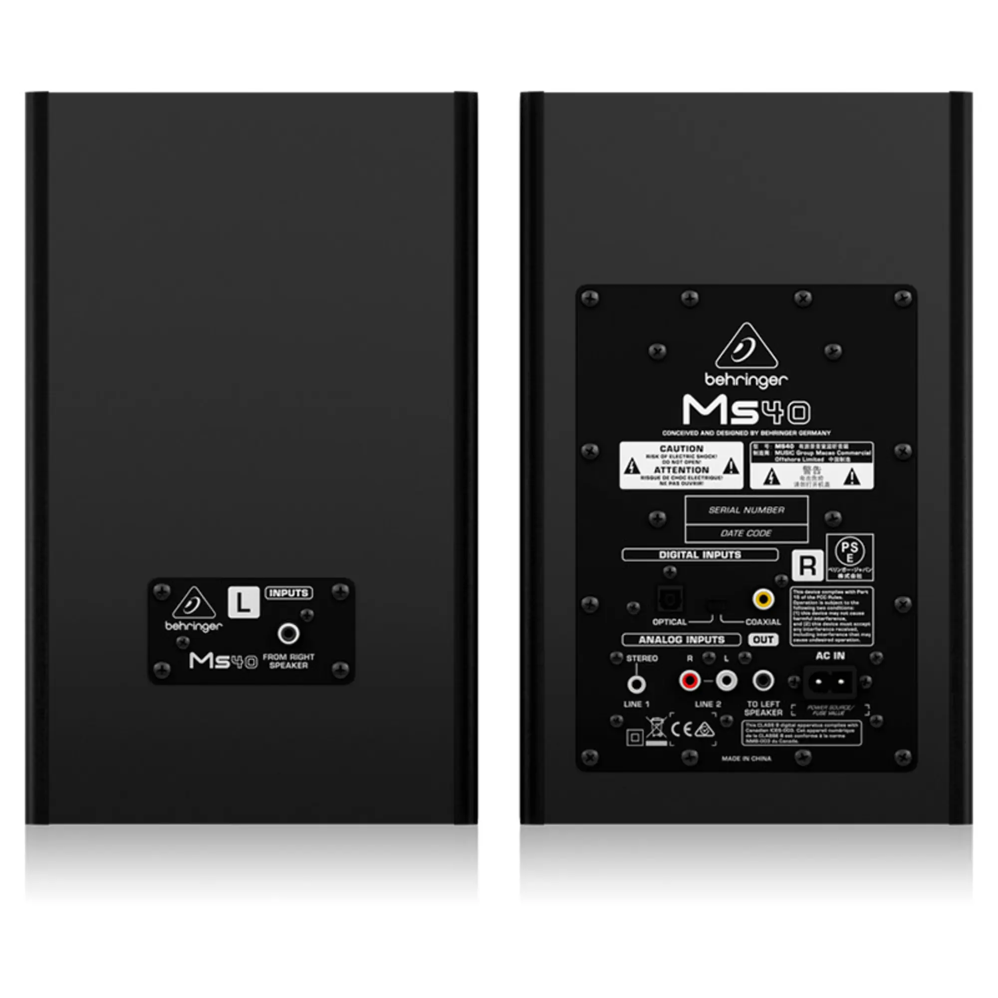 Активные студийные мониторы Behringer MS40 (пара) (4 / 4)