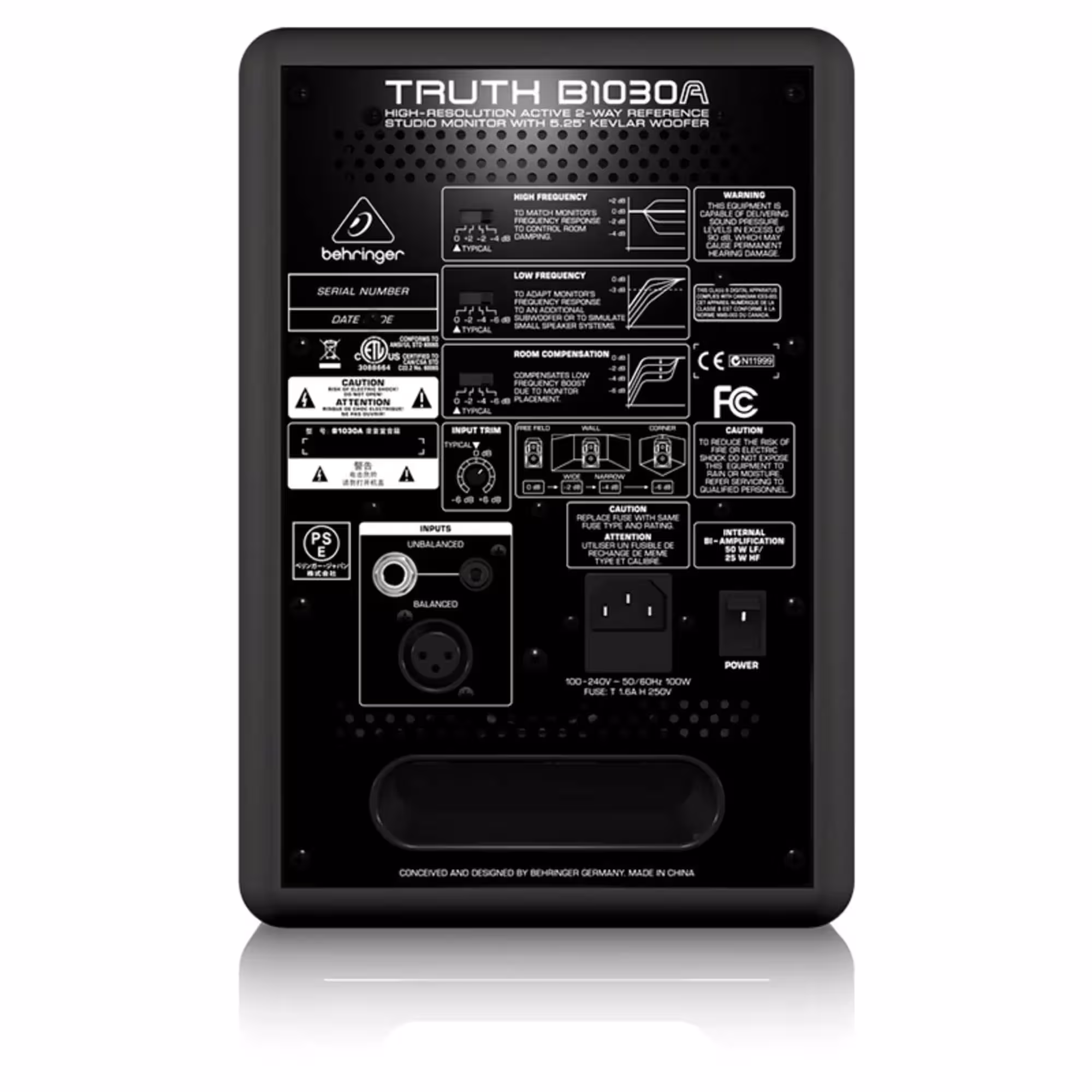 Студийные мониторы Behringer TRUTH B1030A (4 / 4)