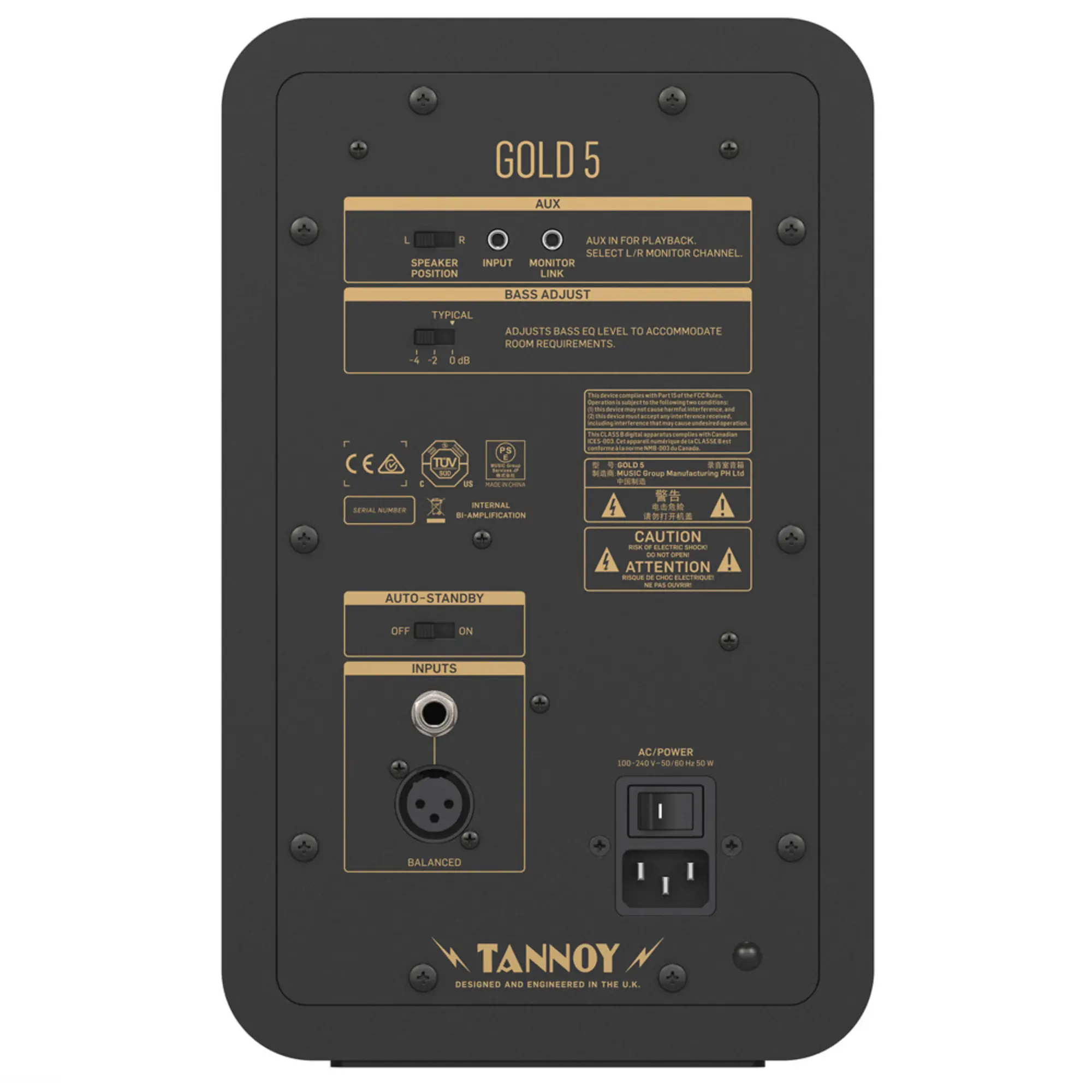 Активный студийный монитор Tannoy Gold 5 (4 / 4)