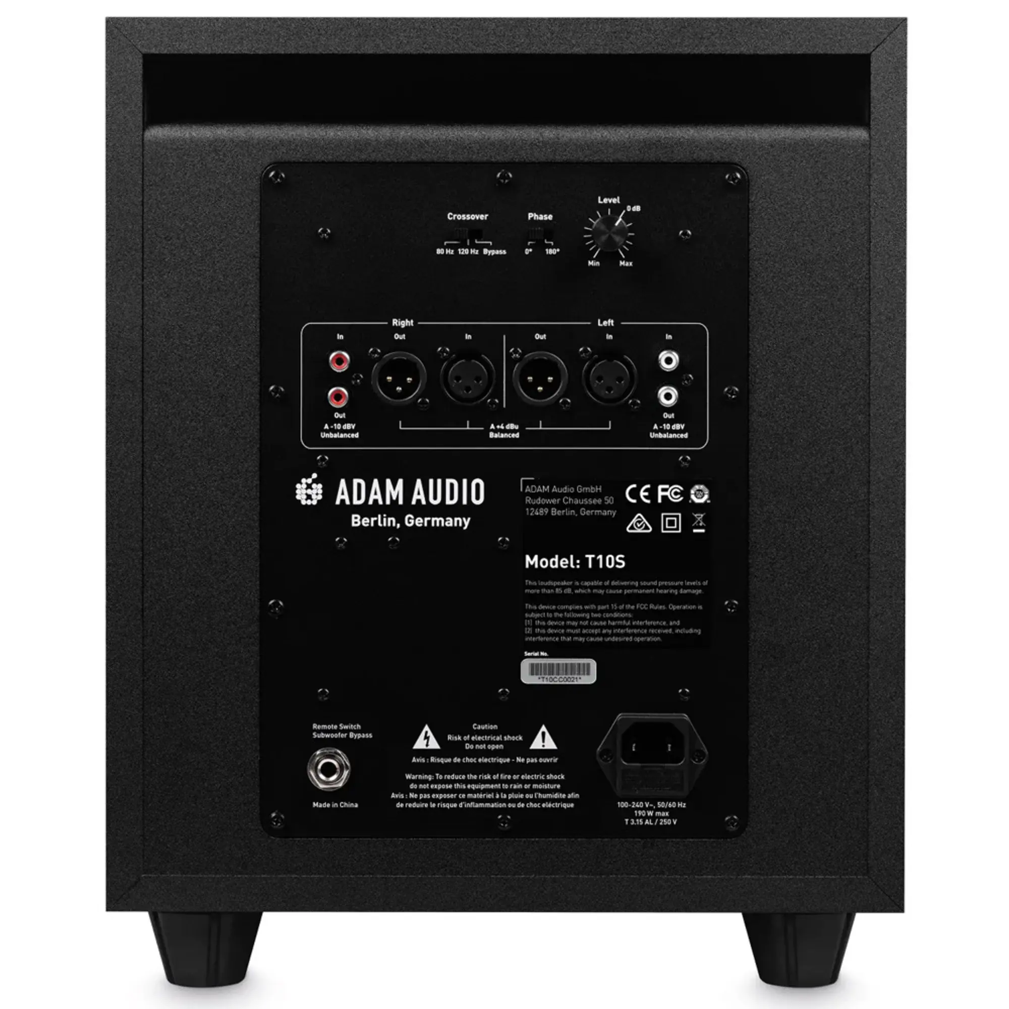 Студийный сабвуфер ADAM Audio T10S (4 / 4)
