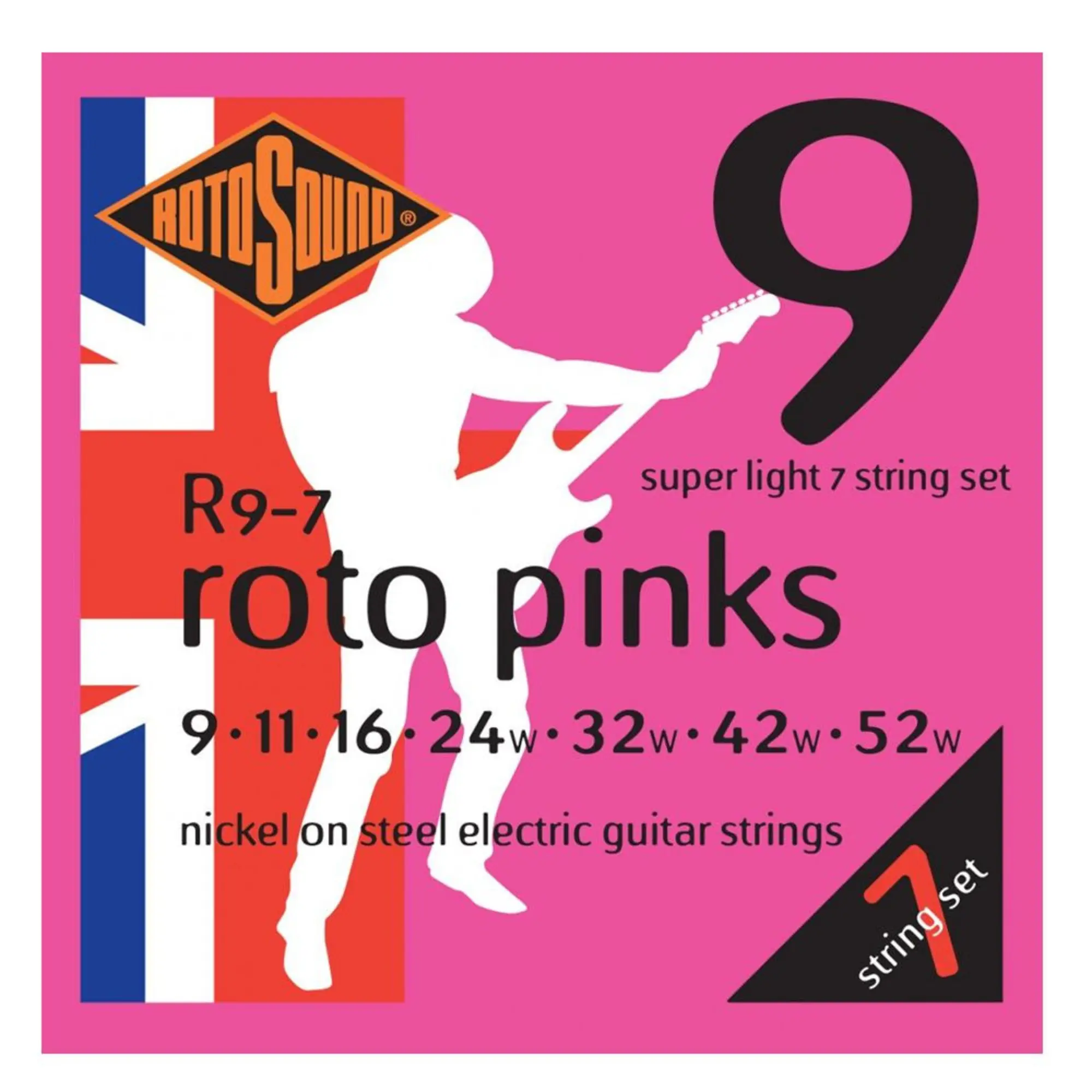 Струны для электрогитары Rotosound Roto Pinks R9 (1 / 1)