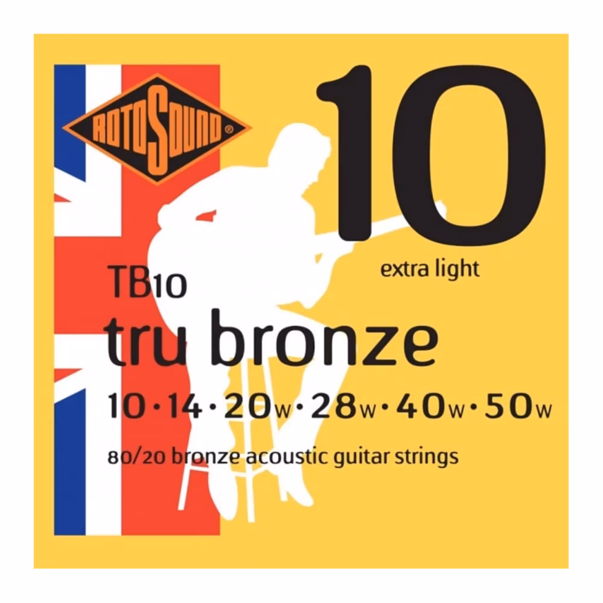 Струны для акустической гитары Rotosound Tru Bronze TB10 80/20 (1 / 1)