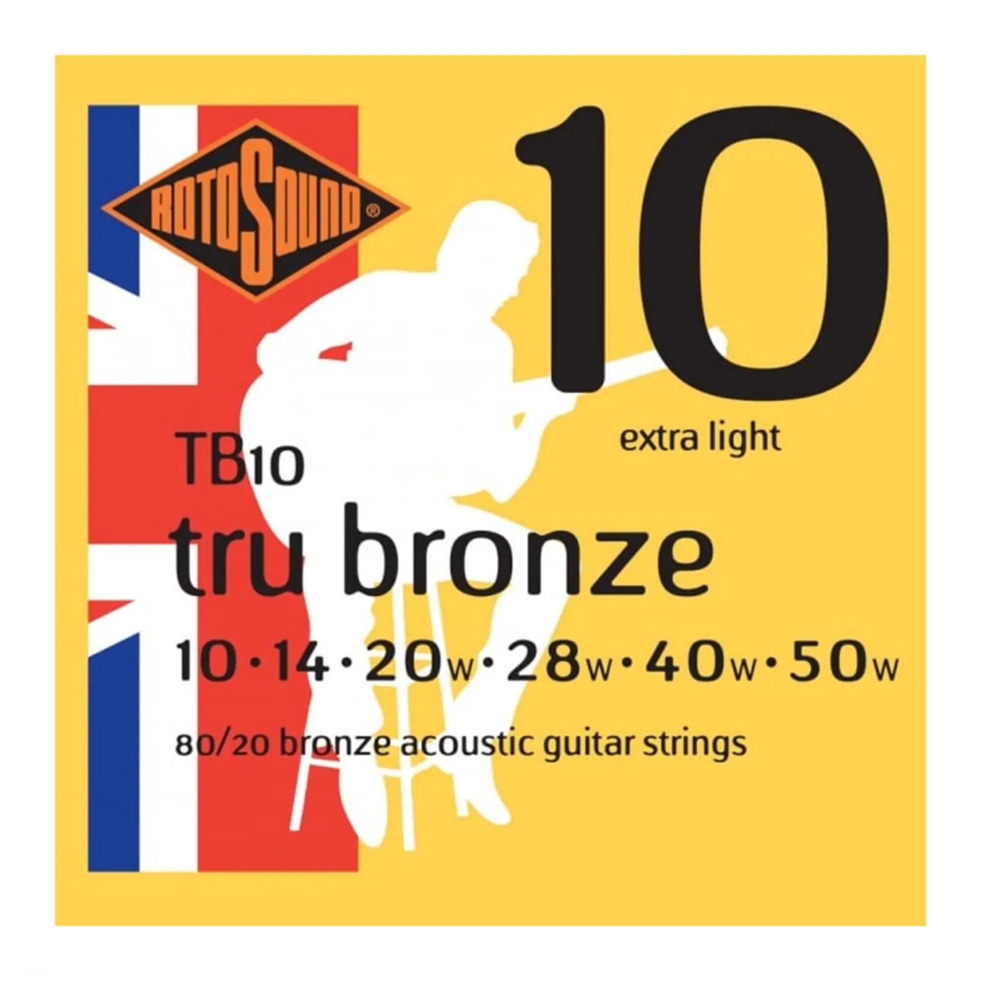 Струны для акустической гитары Rotosound Tru Bronze TB10 80/20 (1 / 1)