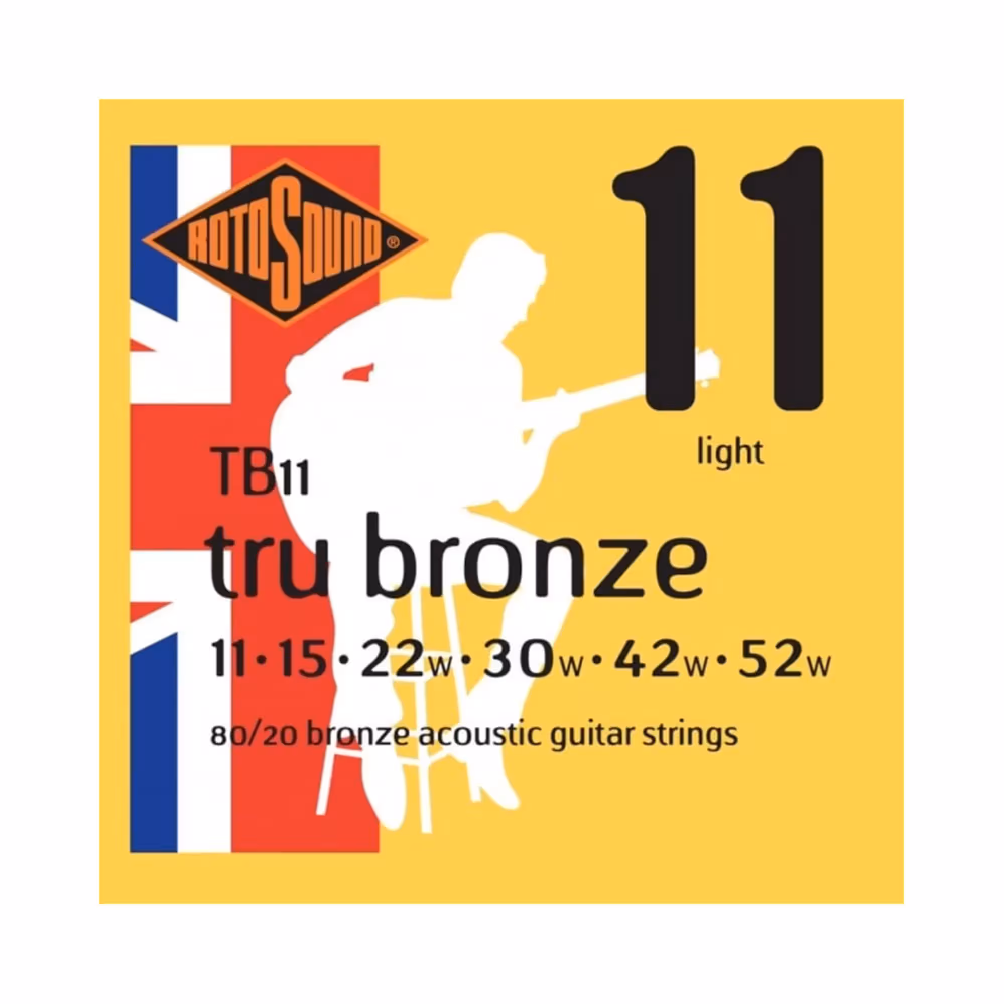 Струны для акустической гитары Rotosound Tru Bronze TB11 80/20 (1 / 1)