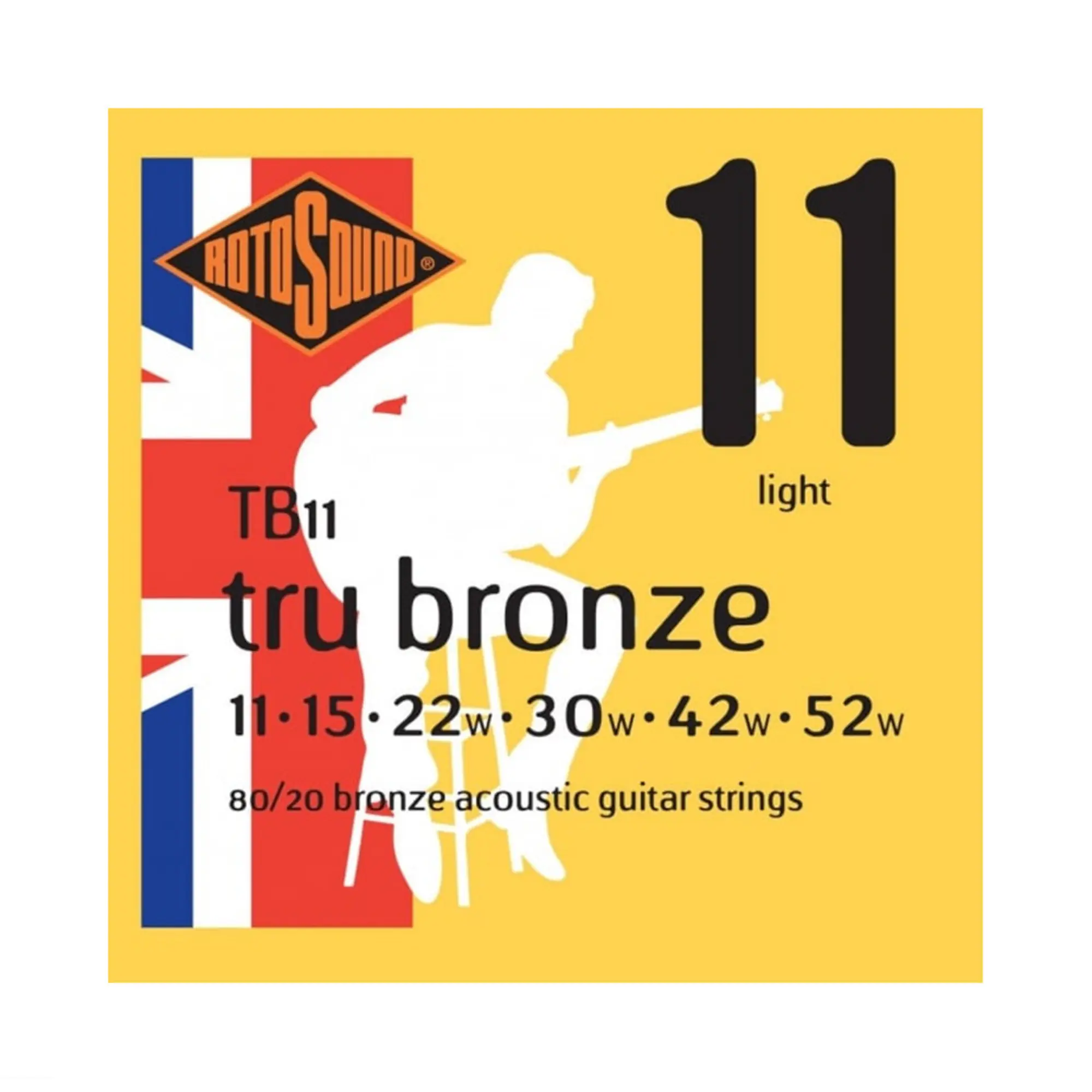 Струны для акустической гитары Rotosound Tru Bronze TB11 80/20 (1 / 1)