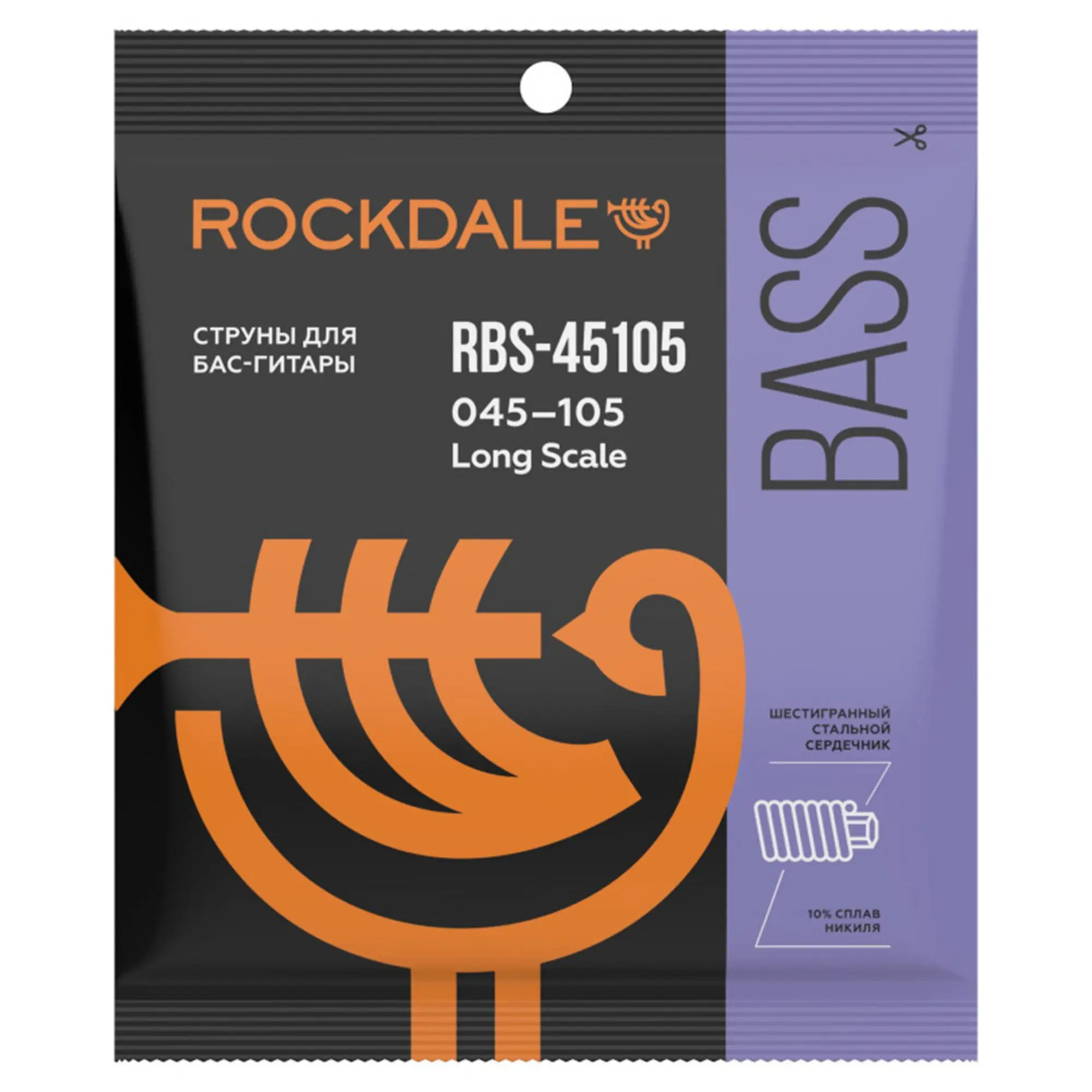 Струны для 4-струнной бас-гитары Rockdale RBS-45105 (1 / 4)