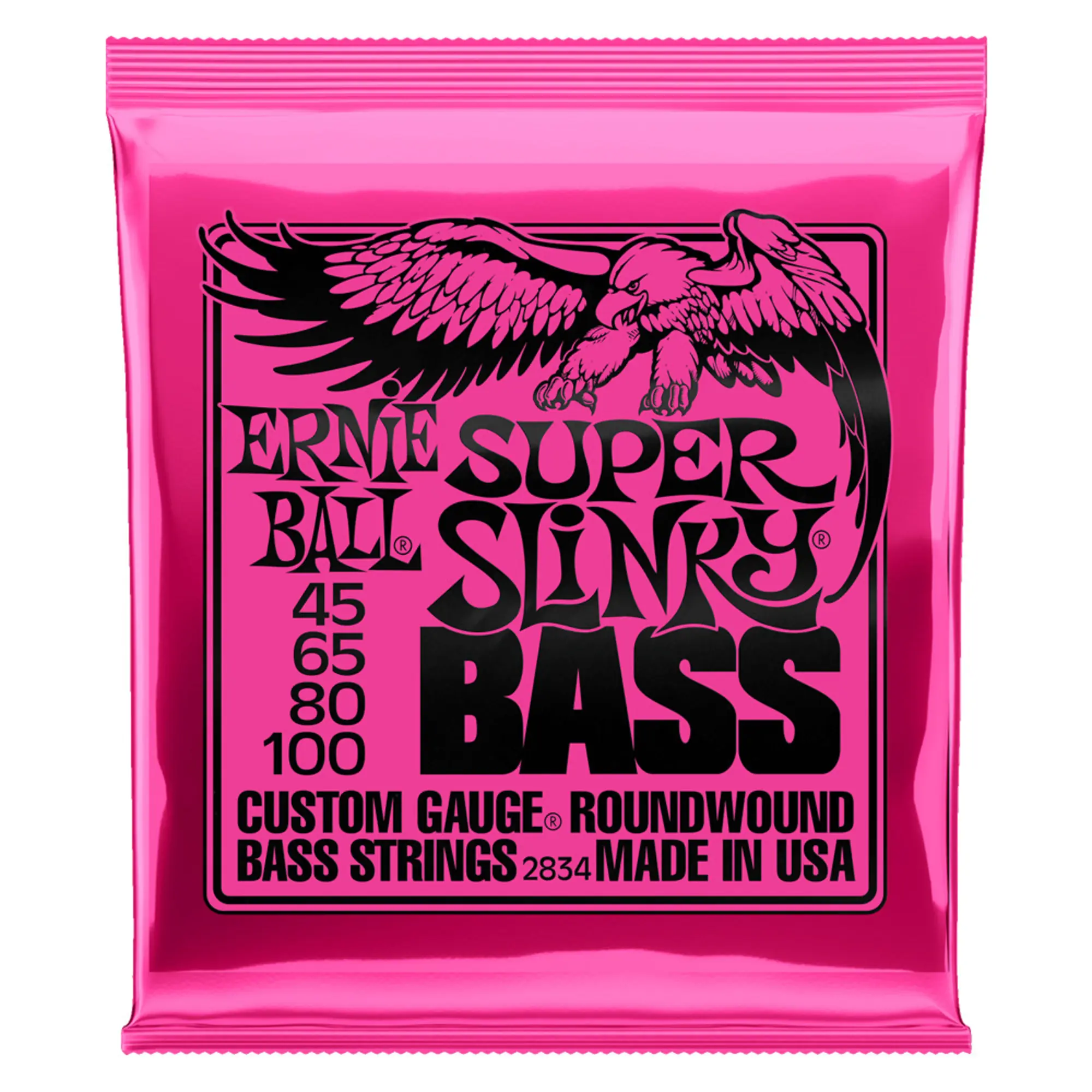 Струны для 4-струнной бас-гитары Ernie Ball Super Slinky Bass P02834 (1 / 1)