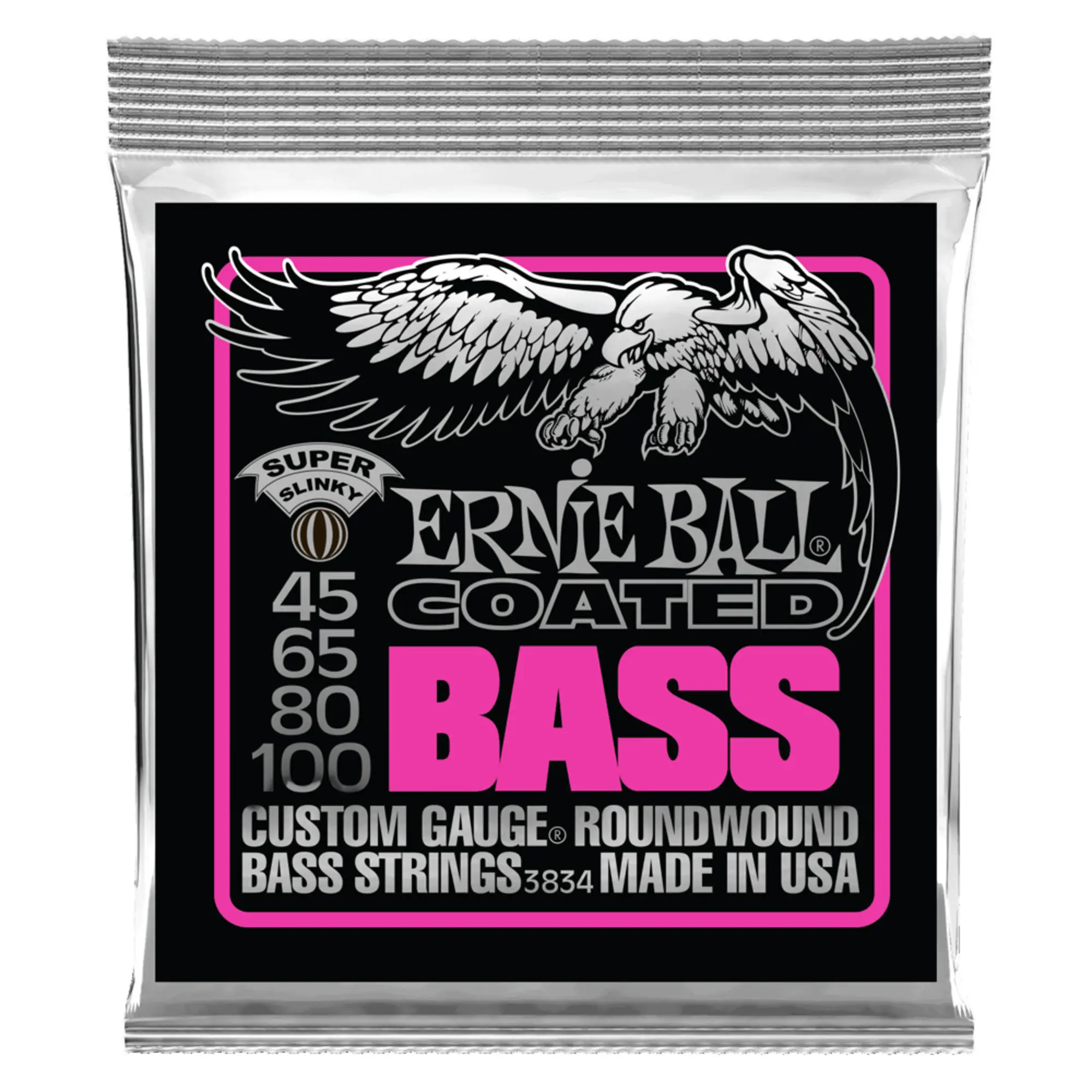 Струны для 4-струнной бас-гитары Ernie Ball Super Slinky P03834 (1 / 1)