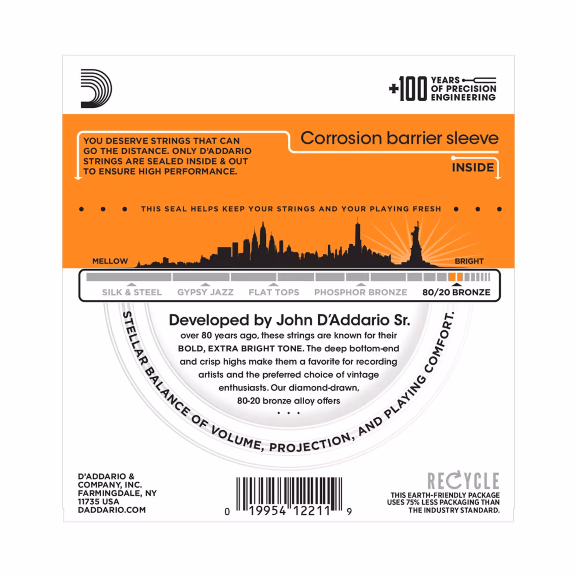Струны для акустических гитар D'addario EJ10 (2 / 4)