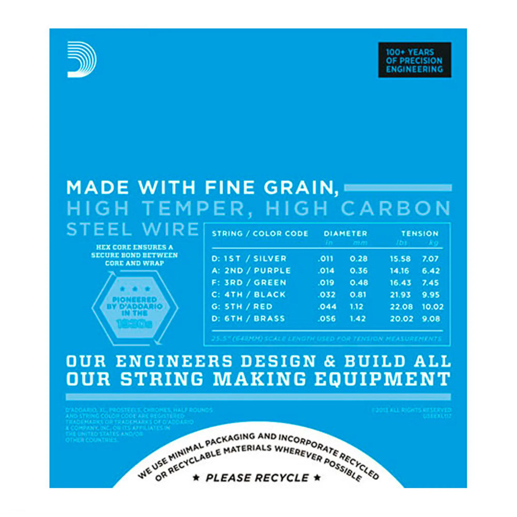 Струны для электрогитар D'addario EXL117 (2 / 2)