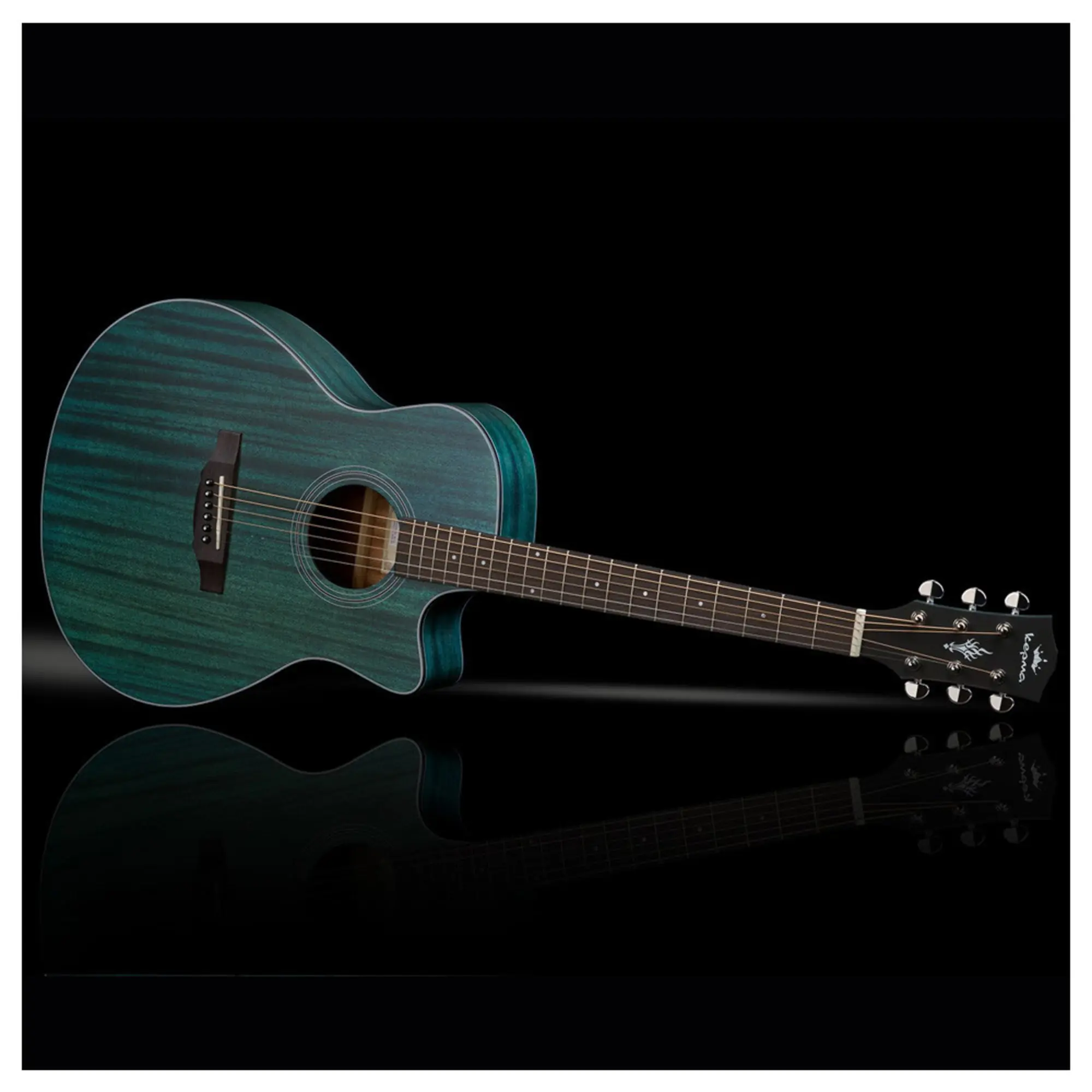 Акустическая гитара Kepma EAC Blue Matt (3 / 8)