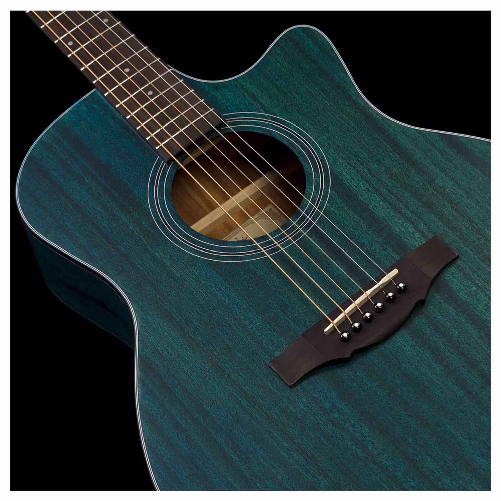 Акустическая гитара Kepma EAC Blue Matt (4 / 8)