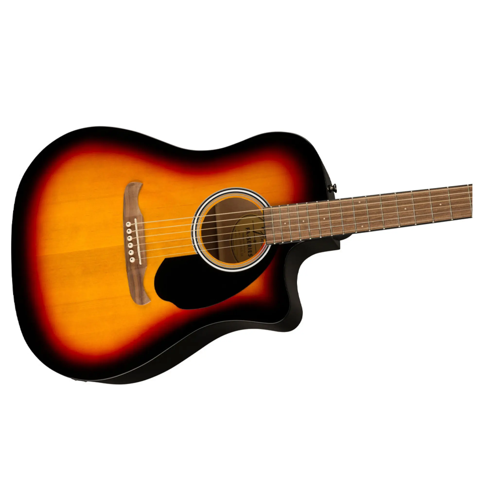 Электро-акустическая гитара Fender FA-125CE Sunburst (4 / 6)