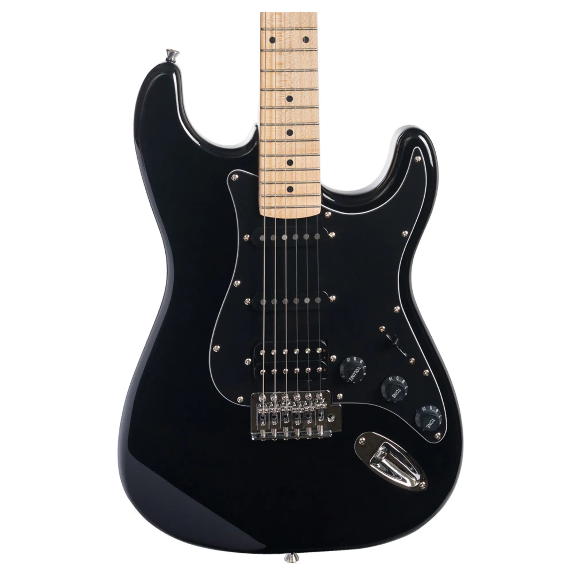 Электрогитара Rockdale Stars Plus HSS Maple Black (4 / 9)