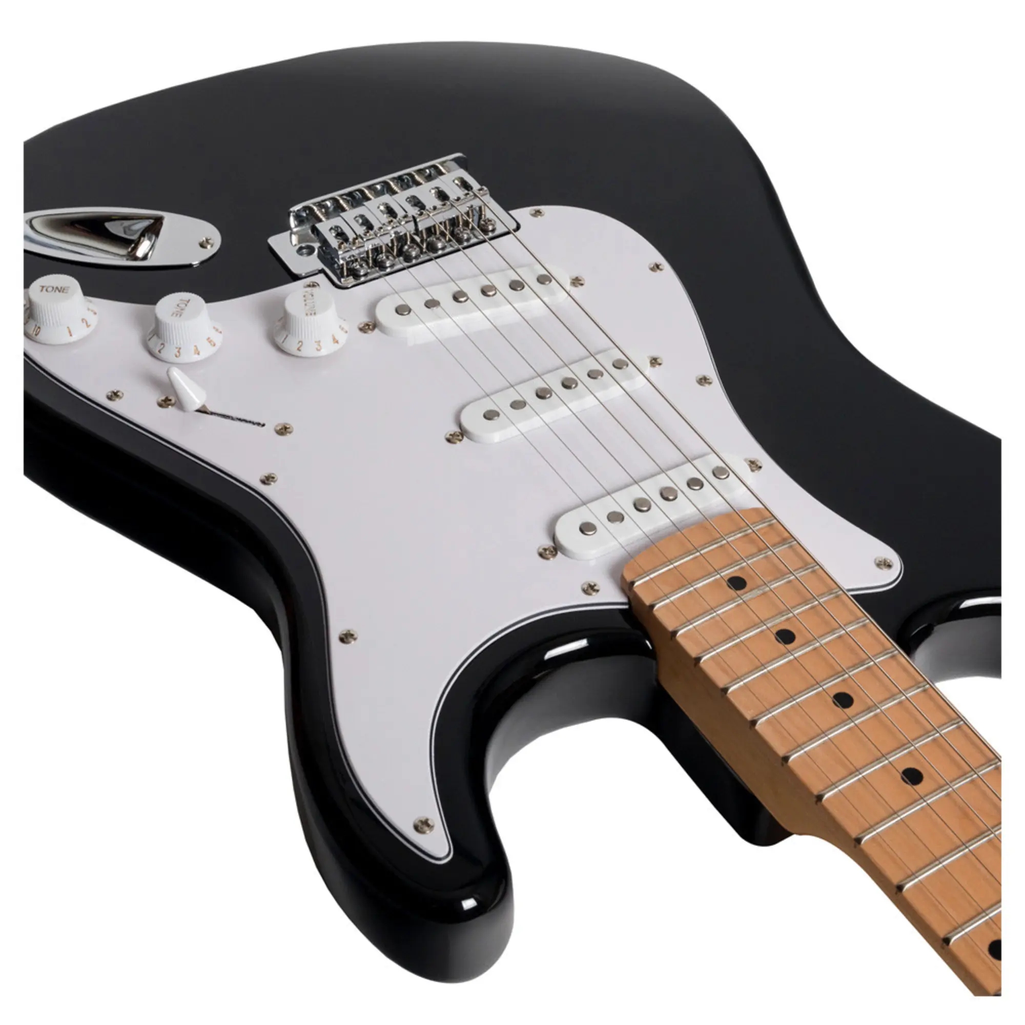 Электрогитара Rockdale Stars Plus SSS Maple Black (7 / 7)