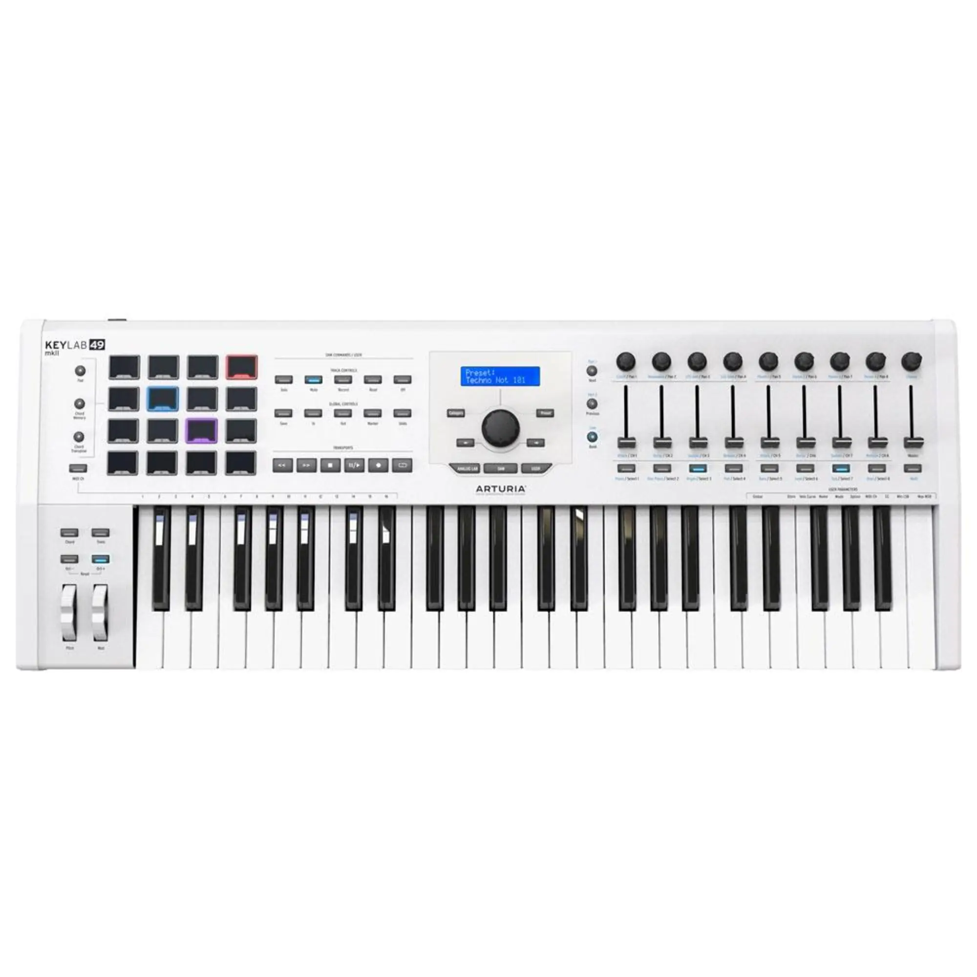 USB MIDI-клавиатура Arturia KeyLab 49 mkII White (1 / 2)