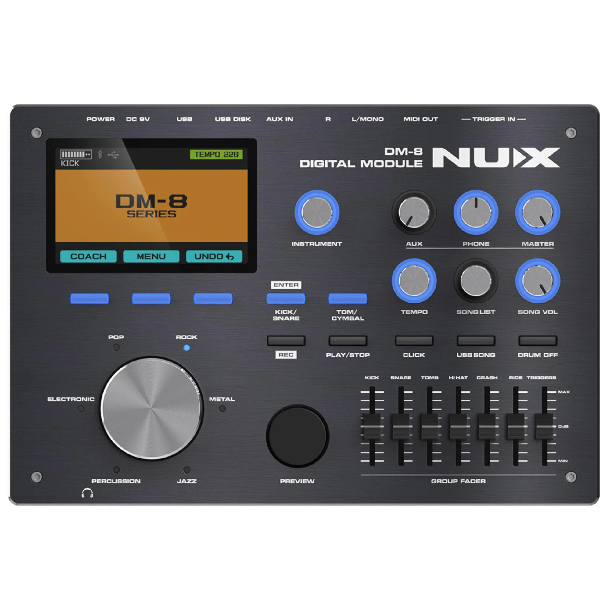 Электронная ударная установка Nux DM-8 (7 / 8)